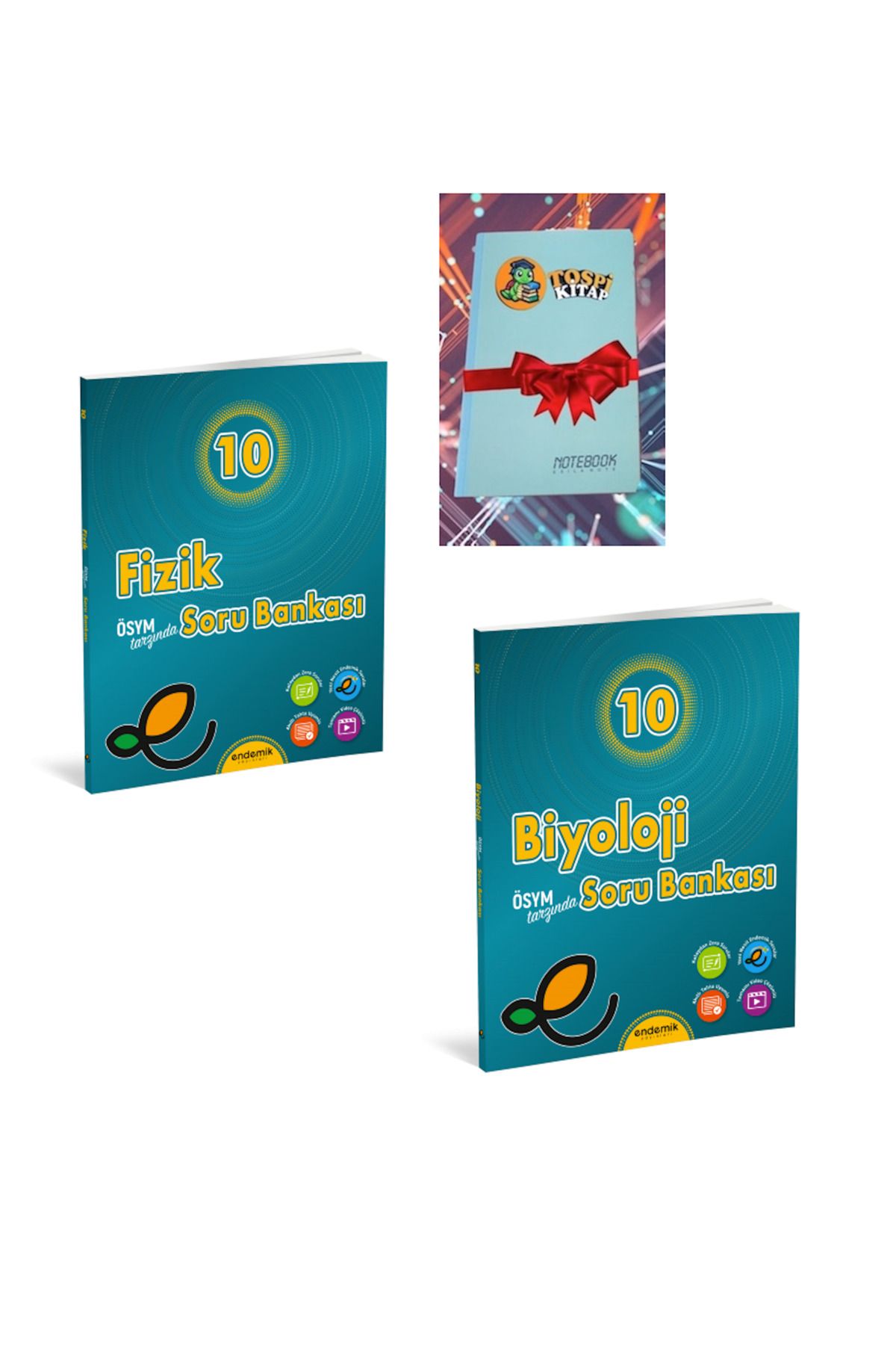 Karma Kitaplar 10.Sınıf BİYOLOJİ + FİZİK Soru Bankası- Yeni (DEFTER HEDİYELİ)