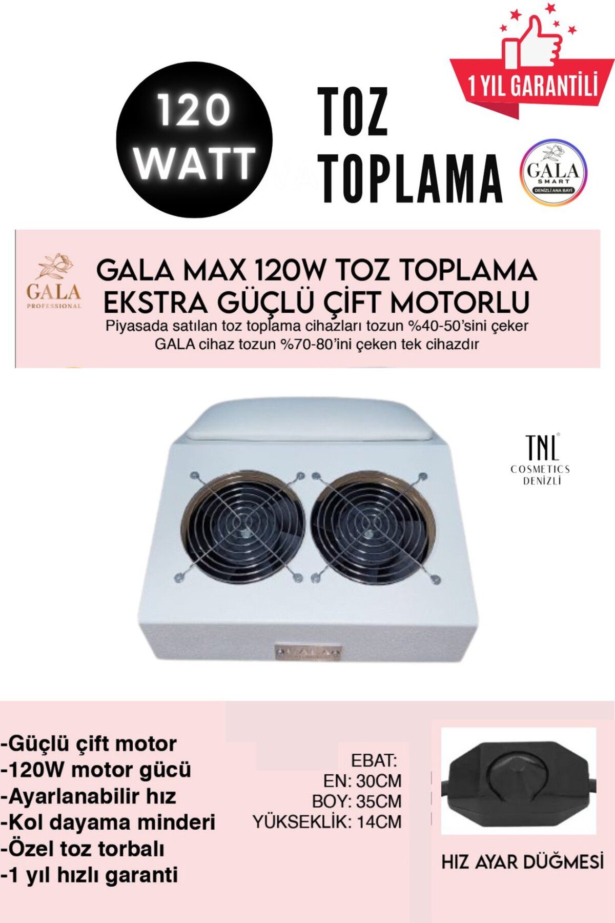 gala smart PROTEZ TIRNAK TOZ TOPLAMA MAKİNESİ
