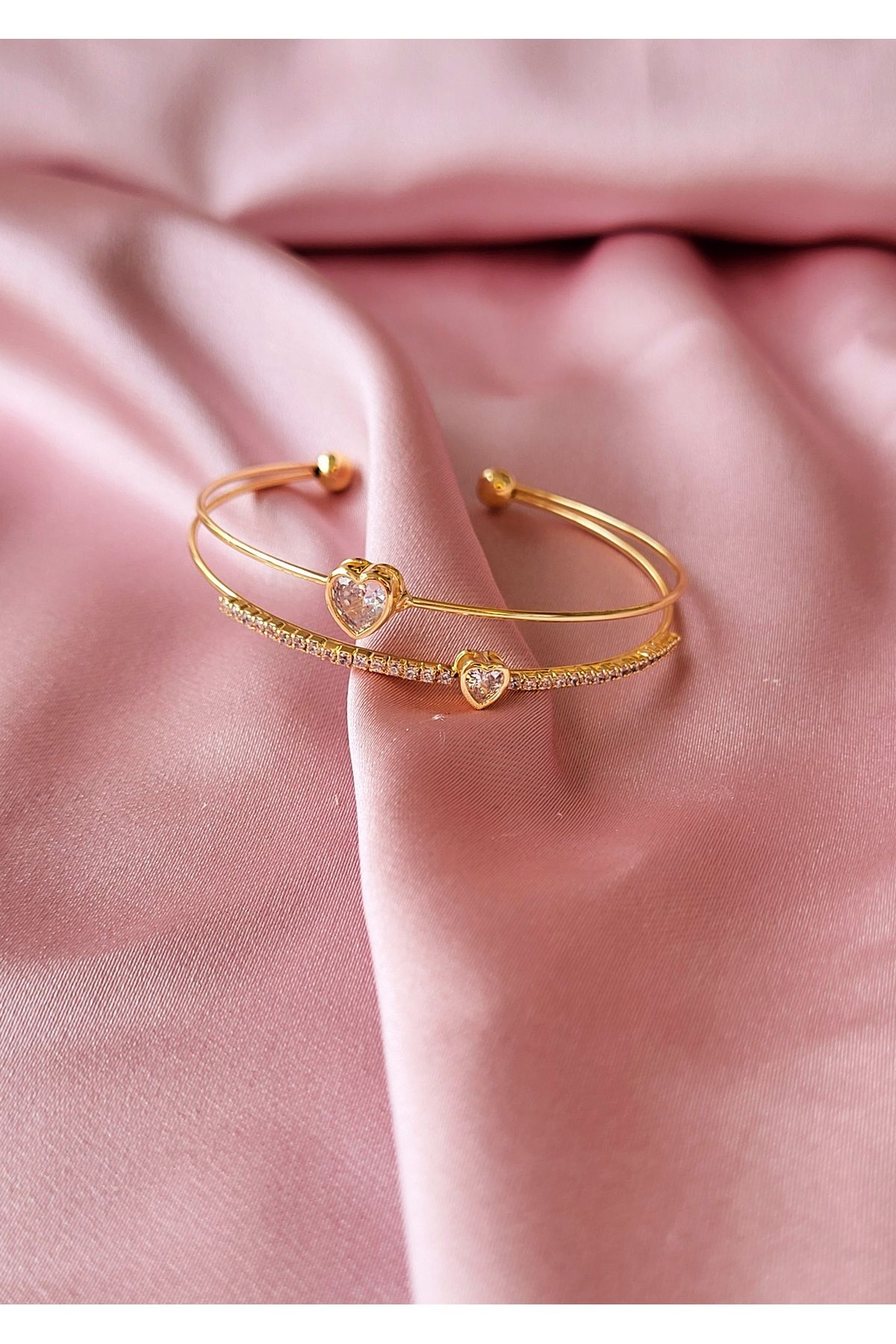 Jewerly Velvet Spark Kalpli Parlak Çelik Bileklik