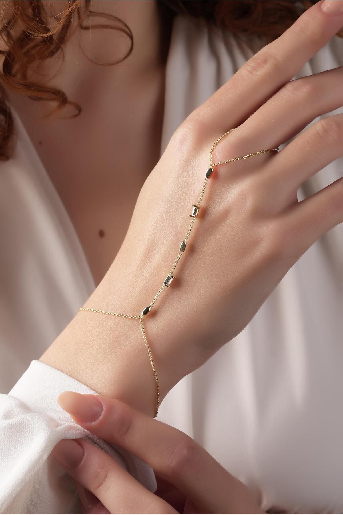 Çlk Accessories Premium Baget Taşlı Şahmeran Bileklik 70884