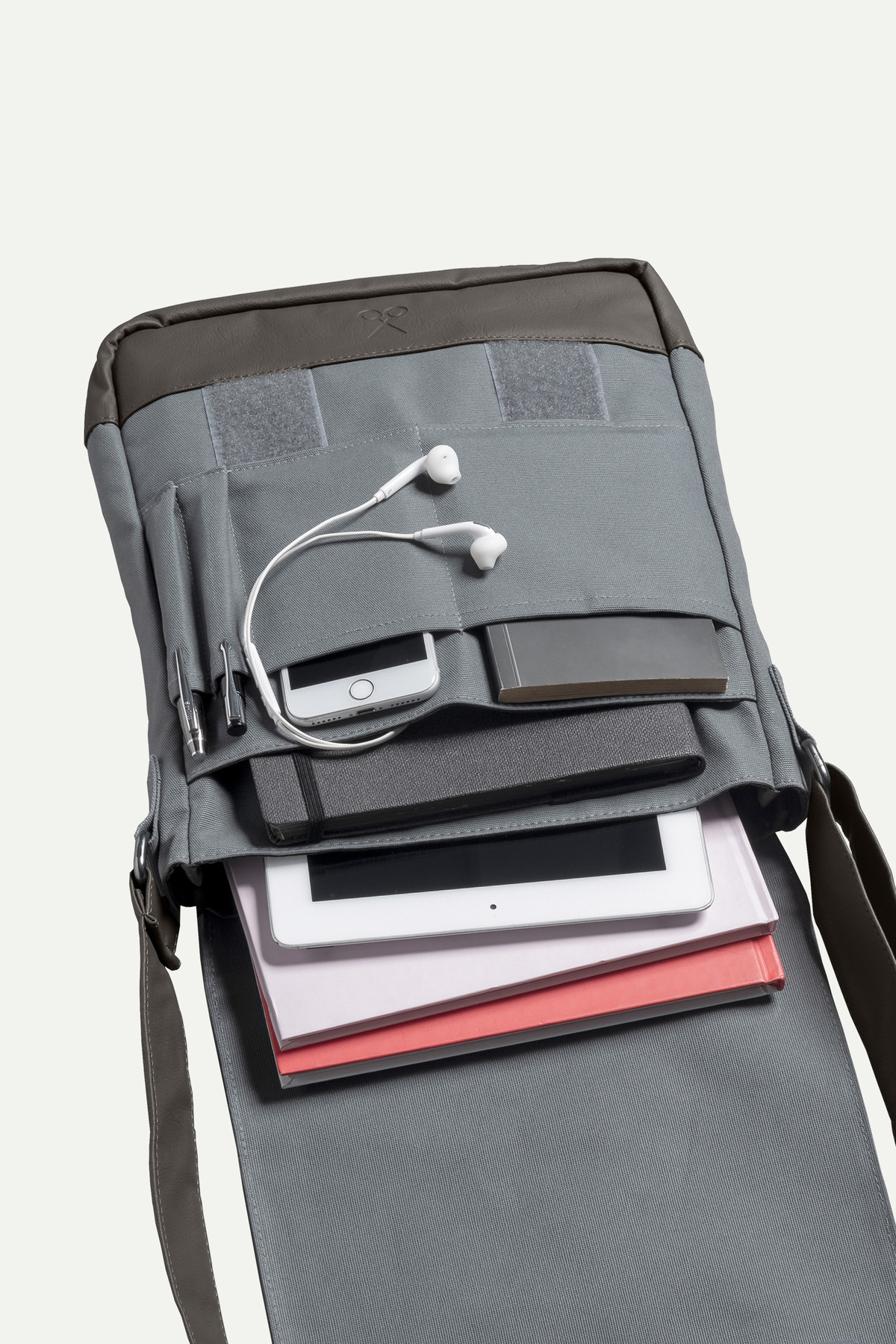 KAFT  Unisex Dikey Postacı Çantası - Methone - Storm - Görsel 7