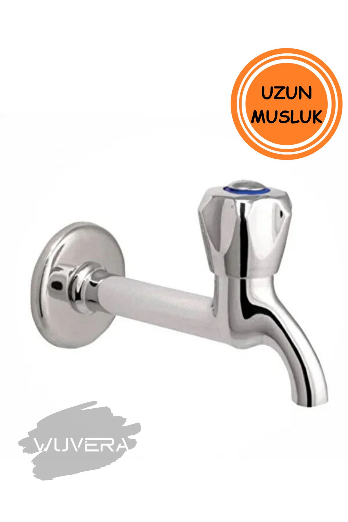 WUVERA TSE Belgeli Uzun Musluk – 1/2” Dişli Bağlantılı Pirinç Gövde
