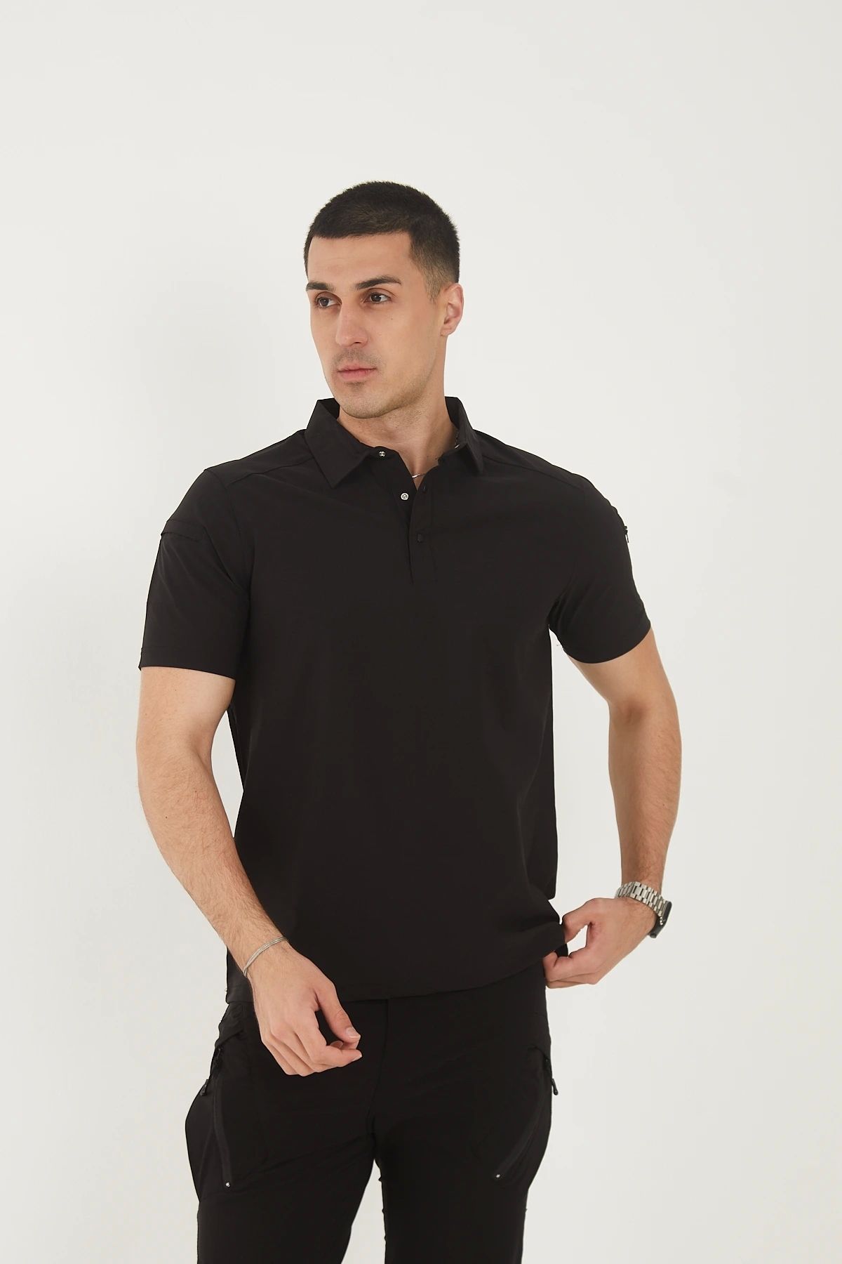 Bast10 Outdoor Taktik Polo Tişört | Su İticili, Esnek, Nefes Alabilir | Görev & Günlük Kullanım İçin