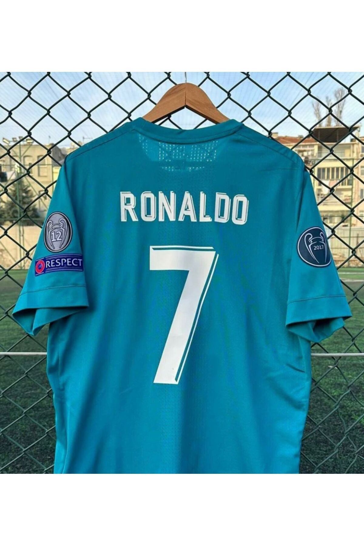 jabuka R.E.A.L M.A.D.R.İ.D TURKUAZ CRİSTİANO RONALDO YETİŞKİN FORMASI