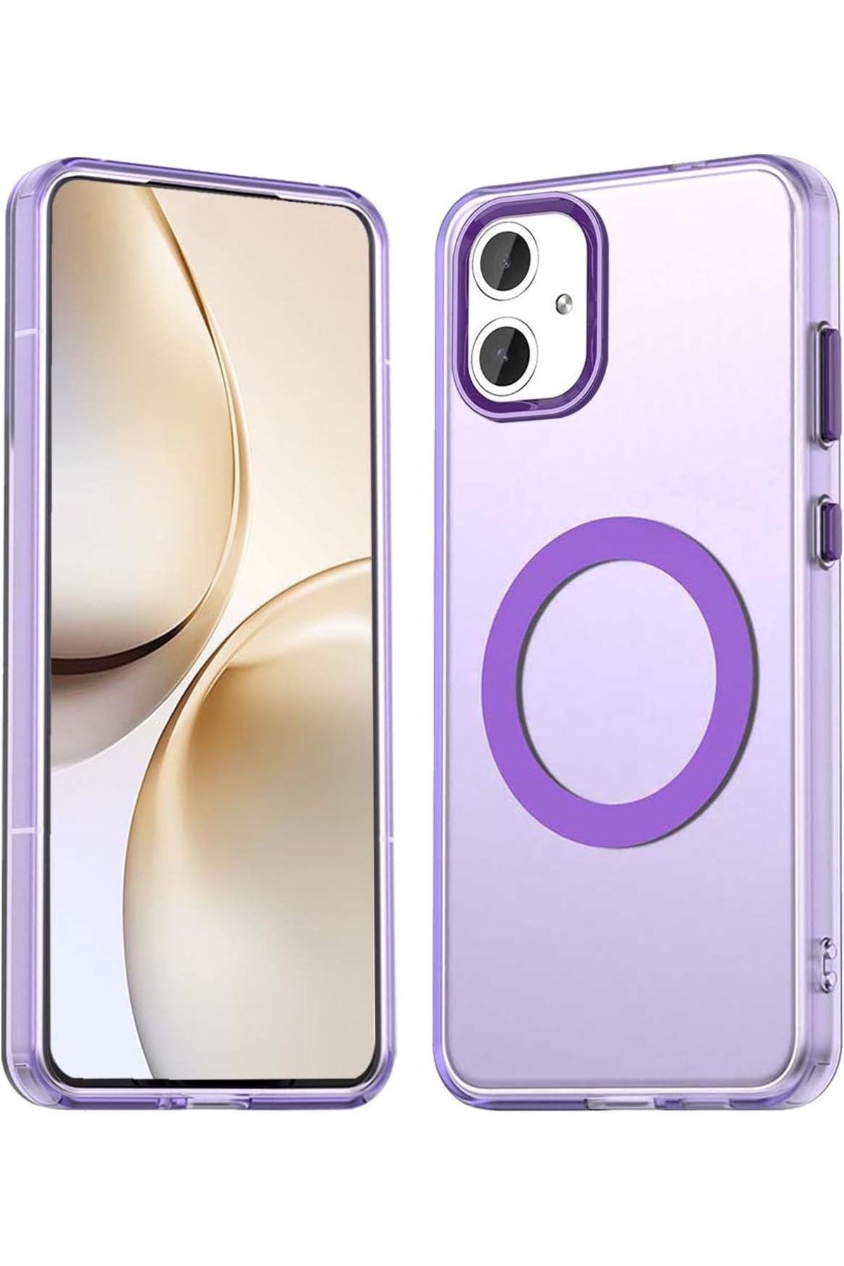 m.tk moveteck iPhone 11 Kılıf Kamera Çıkıntılı Mat Magsafe Şarj Özellikli Kenarları Renkli Premium Sert Kapak