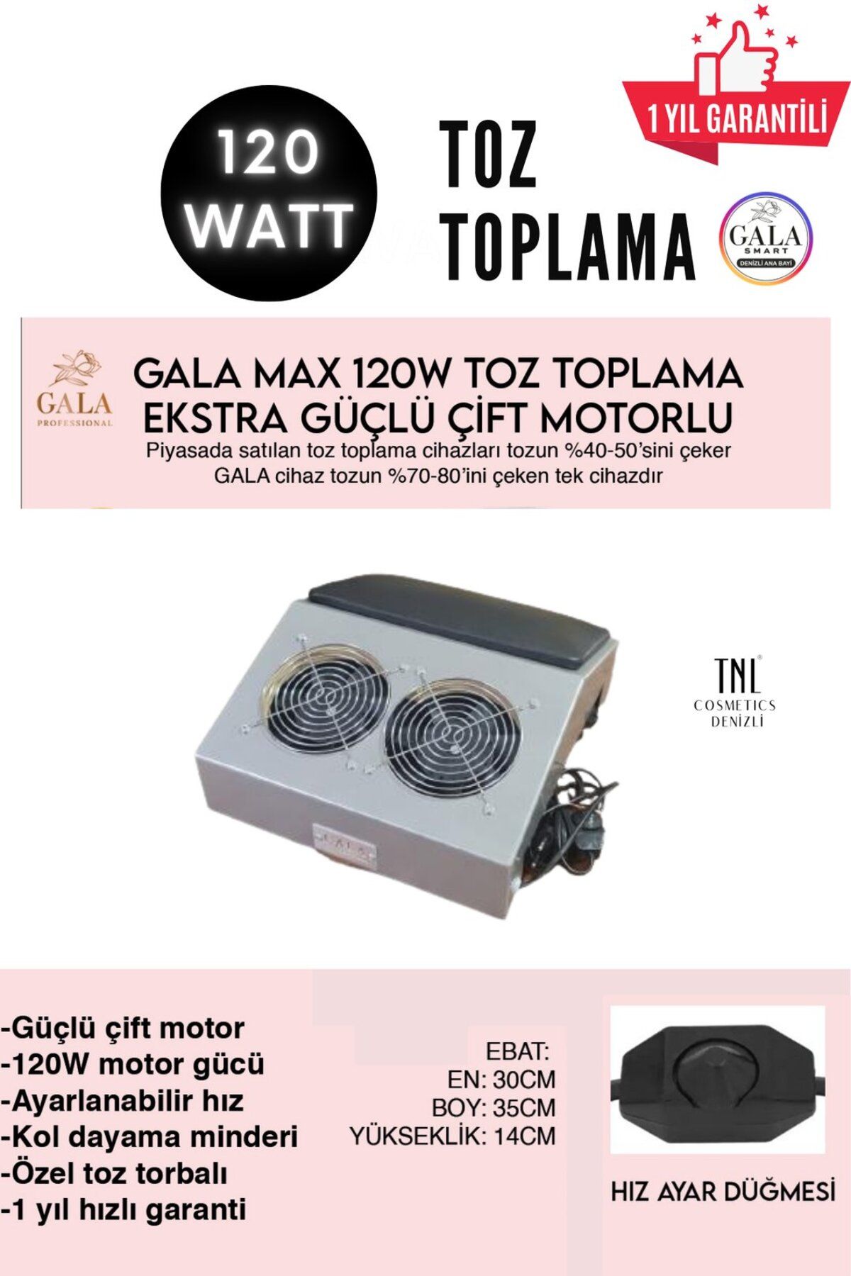 gala smart PROTEZ TIRNAK TOZ TOPLAMA MAKİNESİ