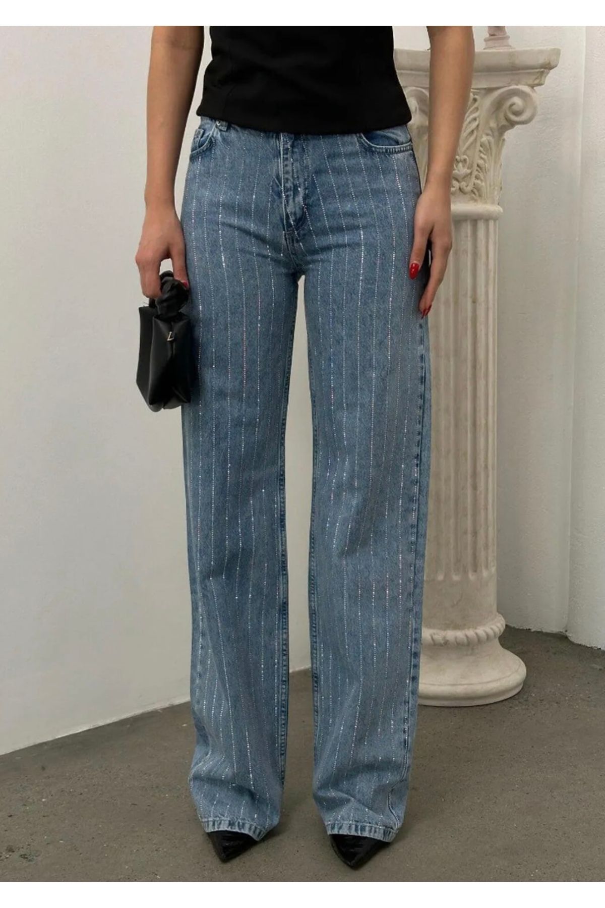 Butik TAŞLI KOT PANTOLON