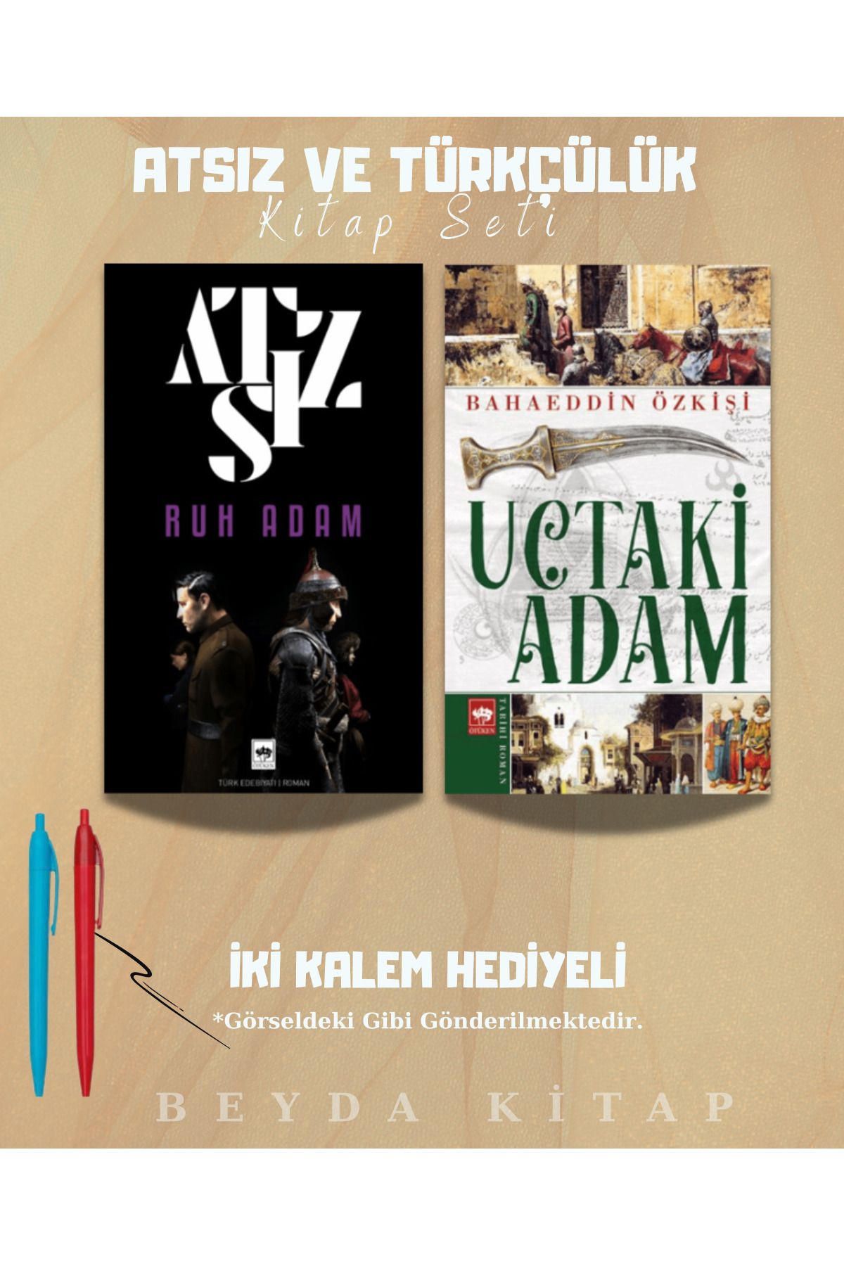 Bilge Kültür Sanat Ruh Adam - Uçtaki Adam - Nihal Atsız - Kitap Seti - Kalem Hediyeli