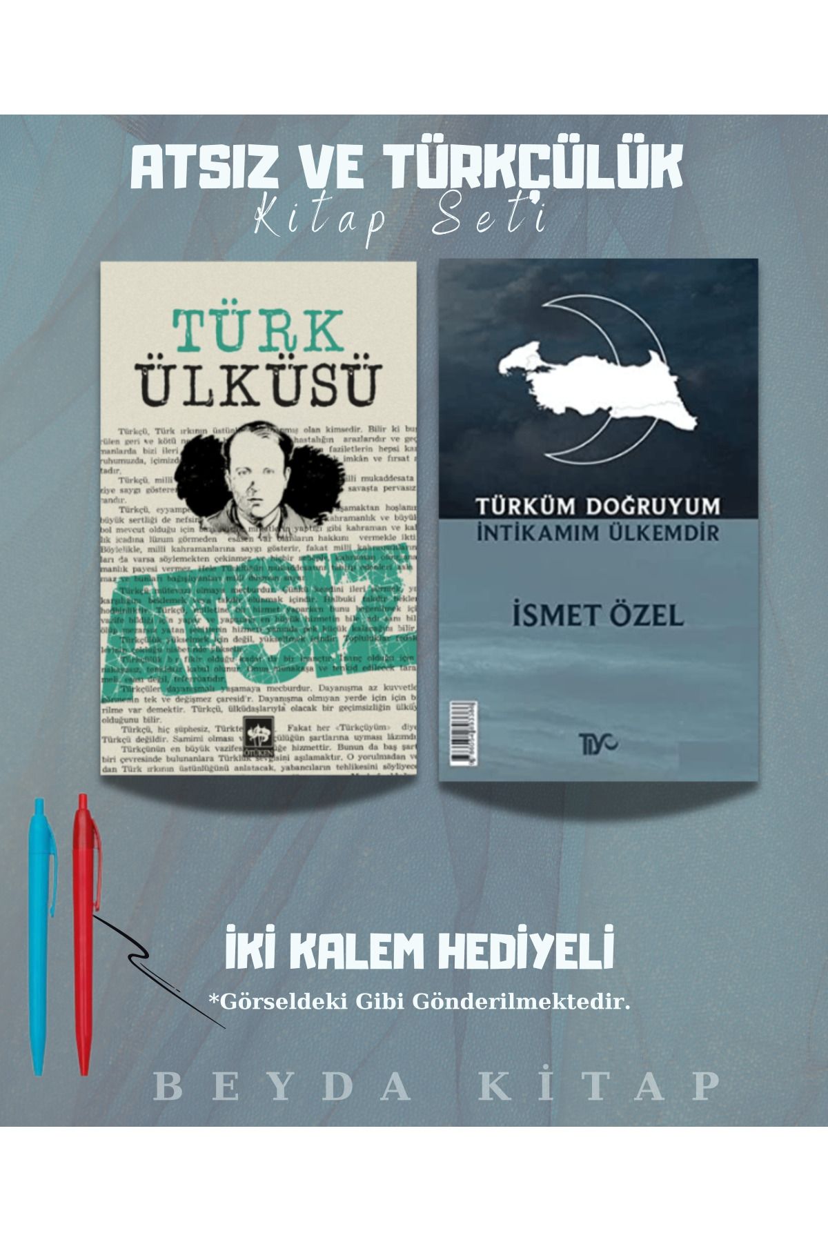 Bilge Kültür Sanat Türk Ülküsü - Türküm Doğruyum - Nihal Atsız - Kitap Seti - Kalem Hediyeli