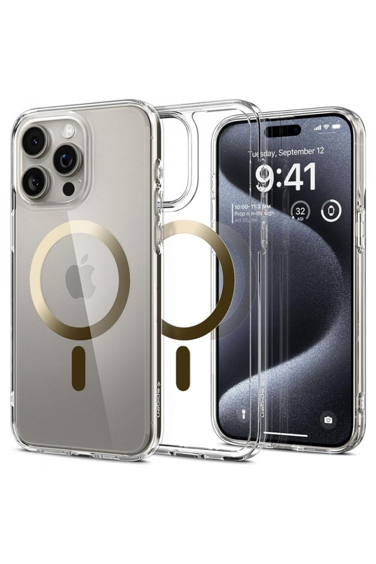 Spigen Carcasă Pentru Iphone 15 Pro Max, Ultra Hybrid Magsafe - Auriu - One Size