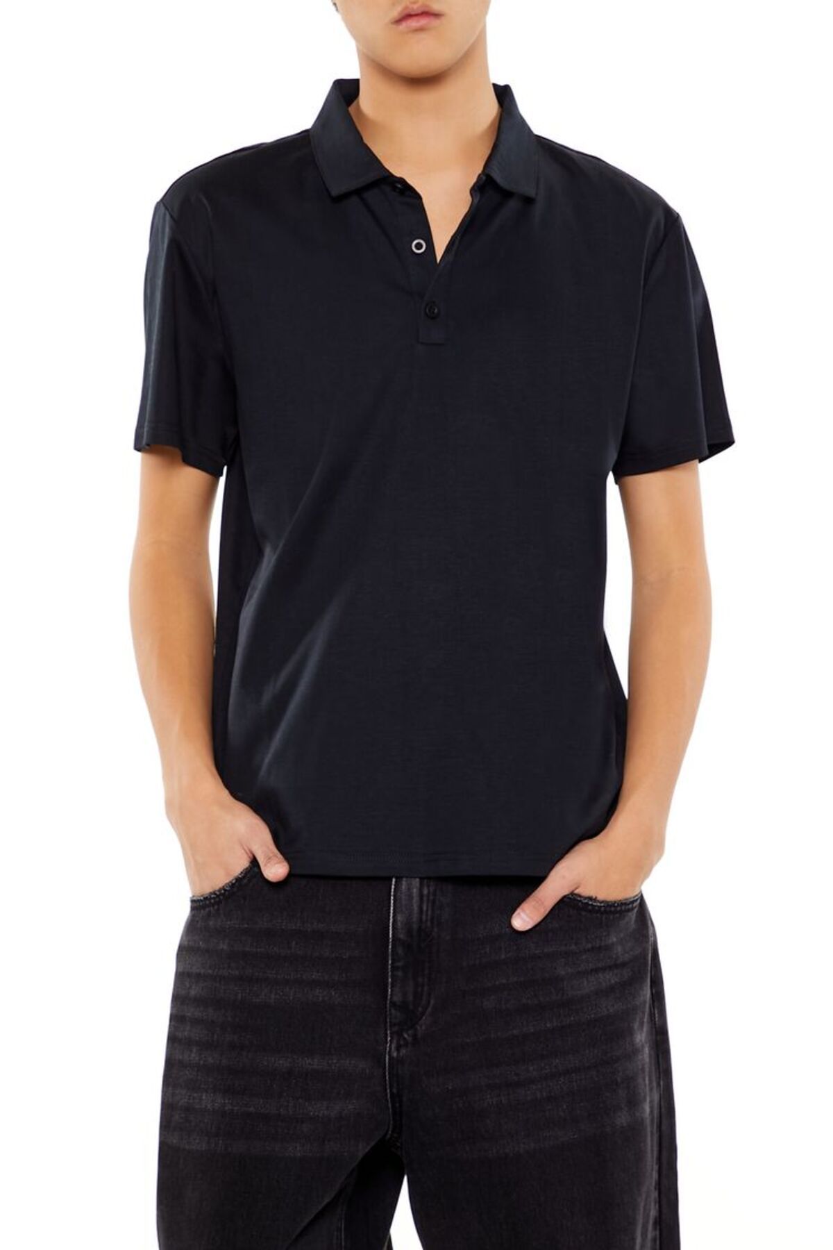 Forever 21 Pamuklu Slim Polo Tişört
