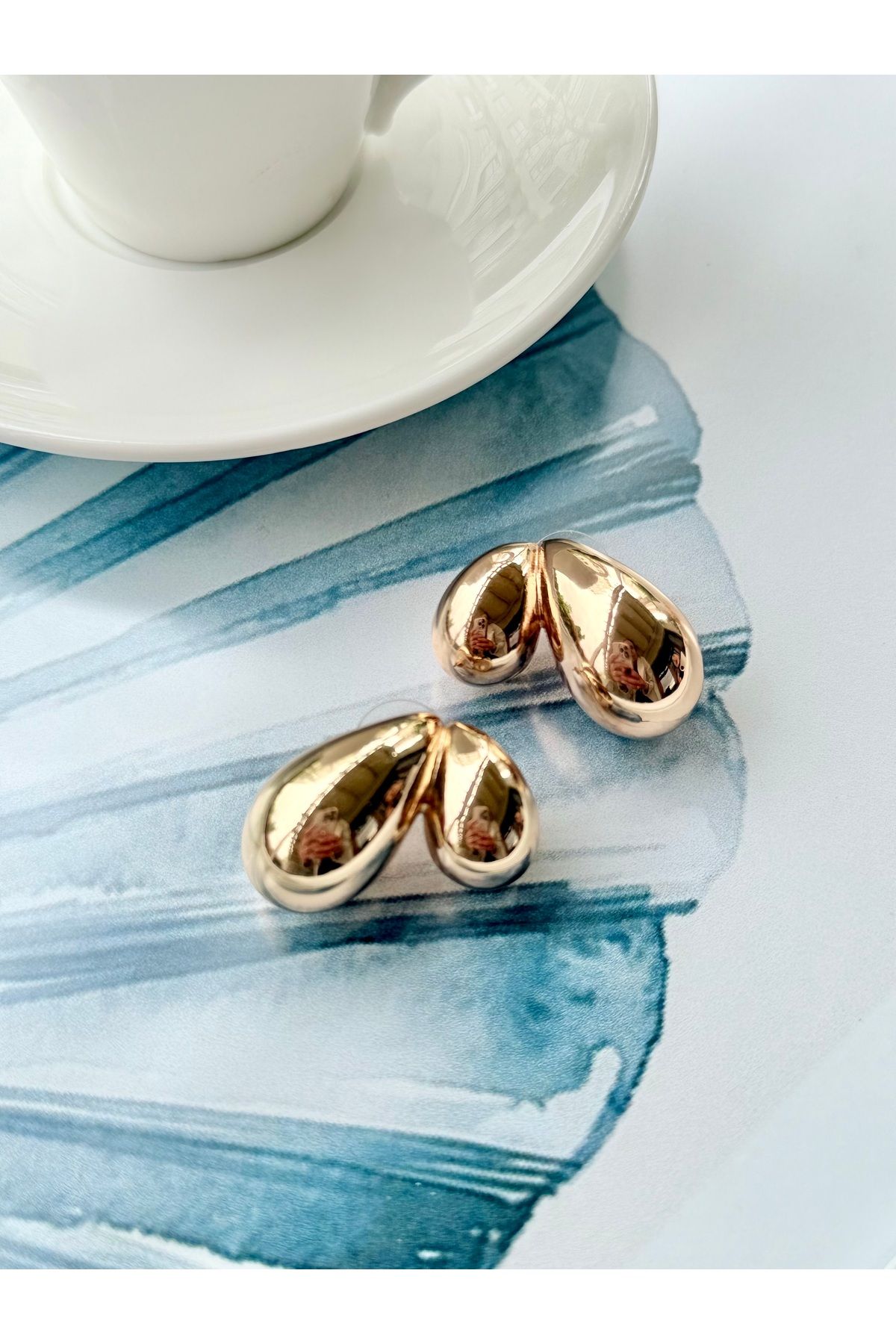 EnModa İncili Gold Kare