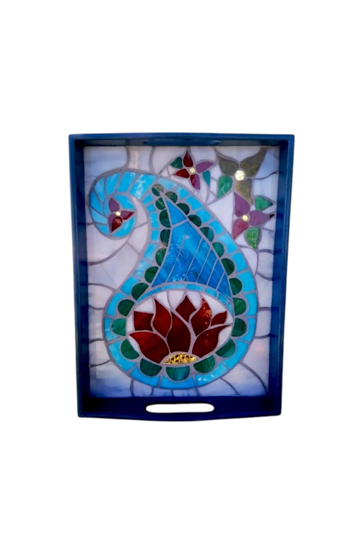 TERRO Vitray Cam Tepsi