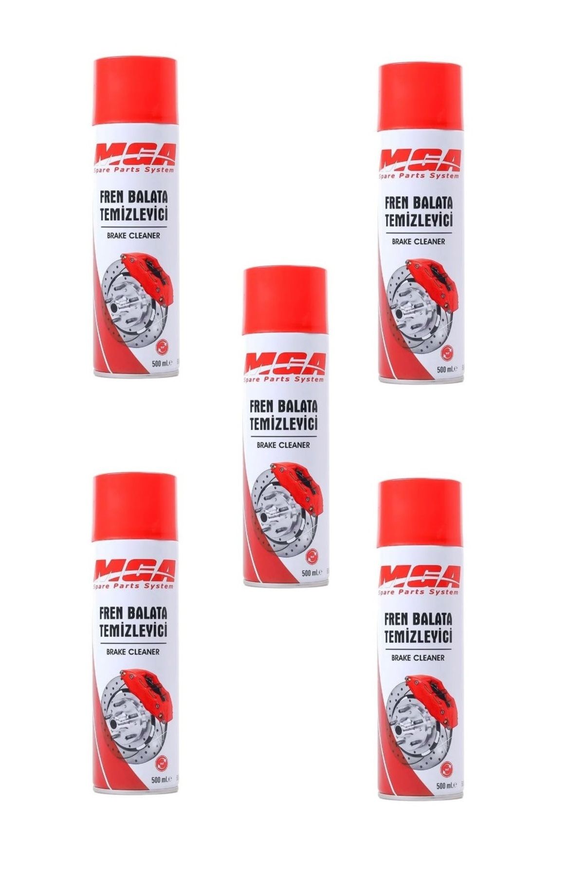 MGA Fren Balata Temizleme Spreyi Ve Genel Amaçlı Temizleyici 500 ML 5 Adet
