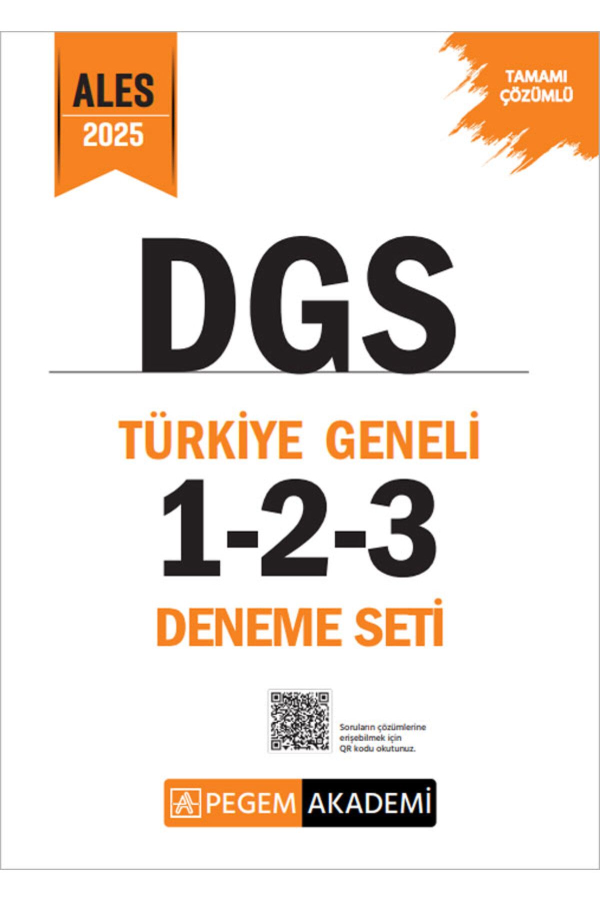 Pegem Akademi Yayıncılık 2025 Dgs Tamamı Çözümlü Türkiye Geneli 1-2-3 (3'lü Deneme Seti)