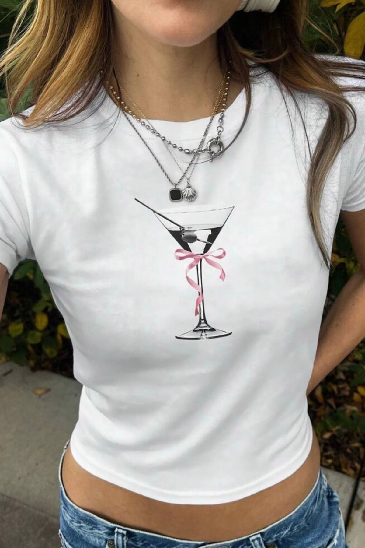 Aesthia Beyaz Y2K Cocktail Glass Drink Crop