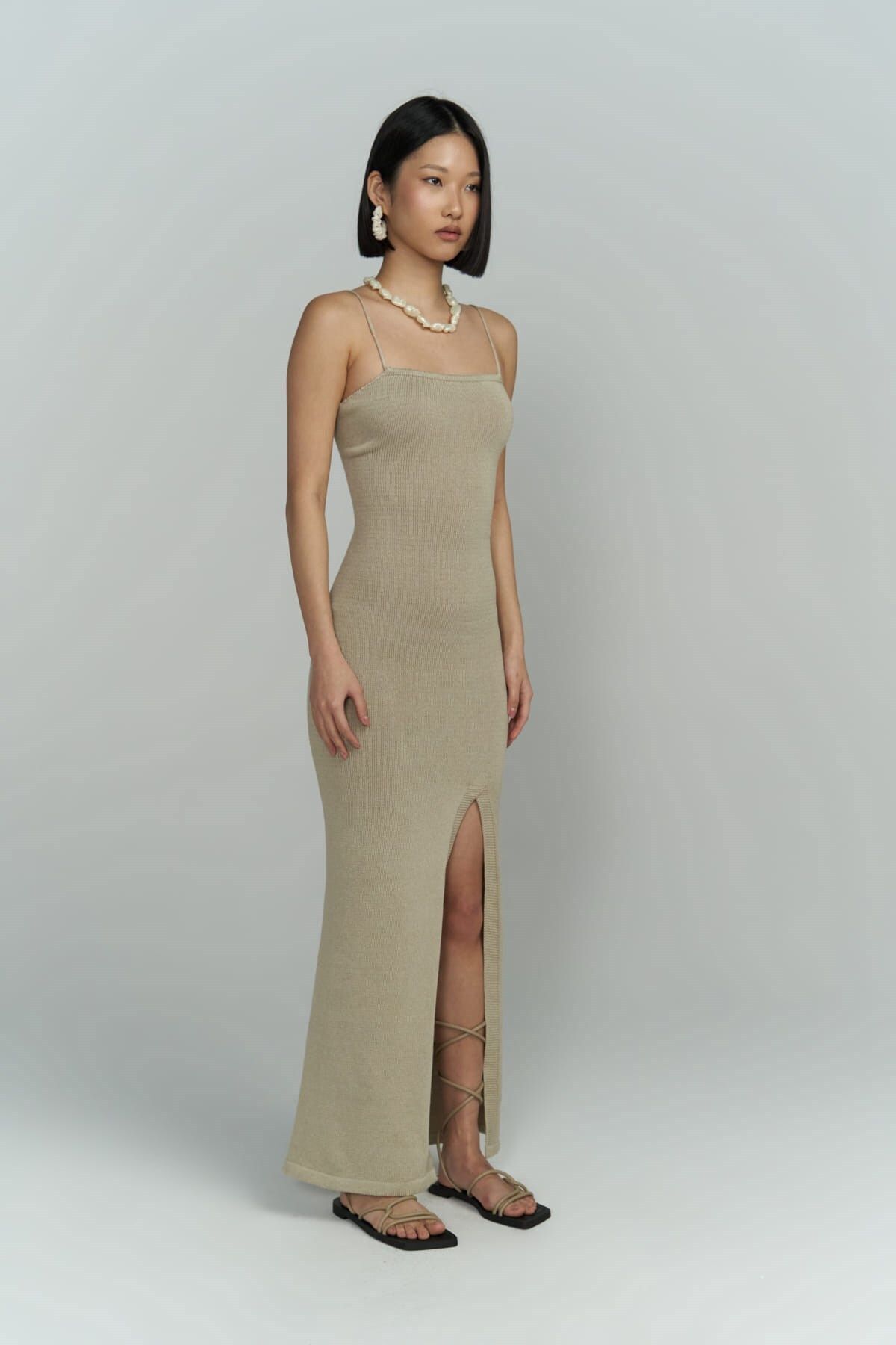 BOHEMAİ-Rochie tricotaje din piatră fără spate Cintia 3