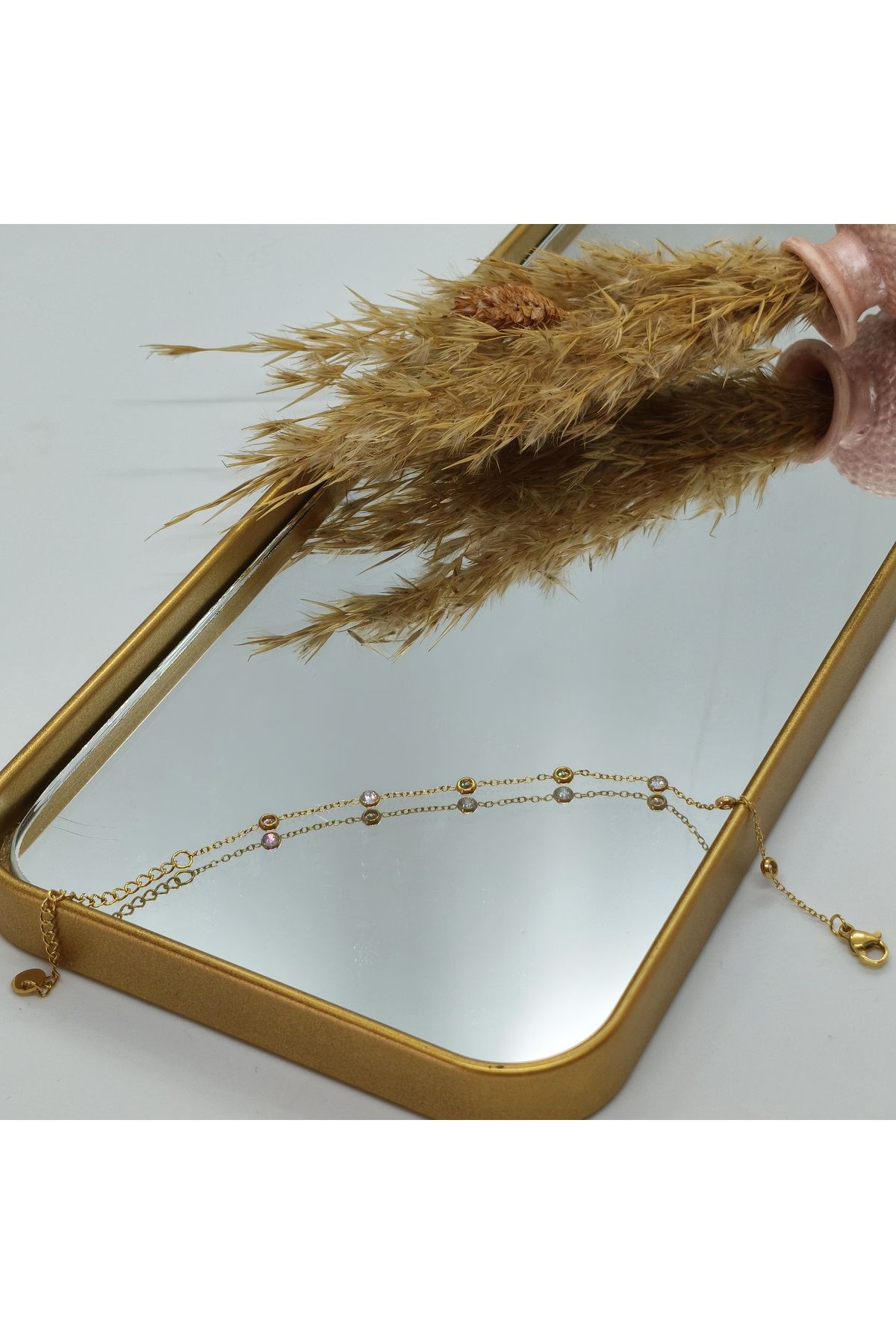 Butik MONARE Zirkon Taşlı 316L Çelik Bileklik