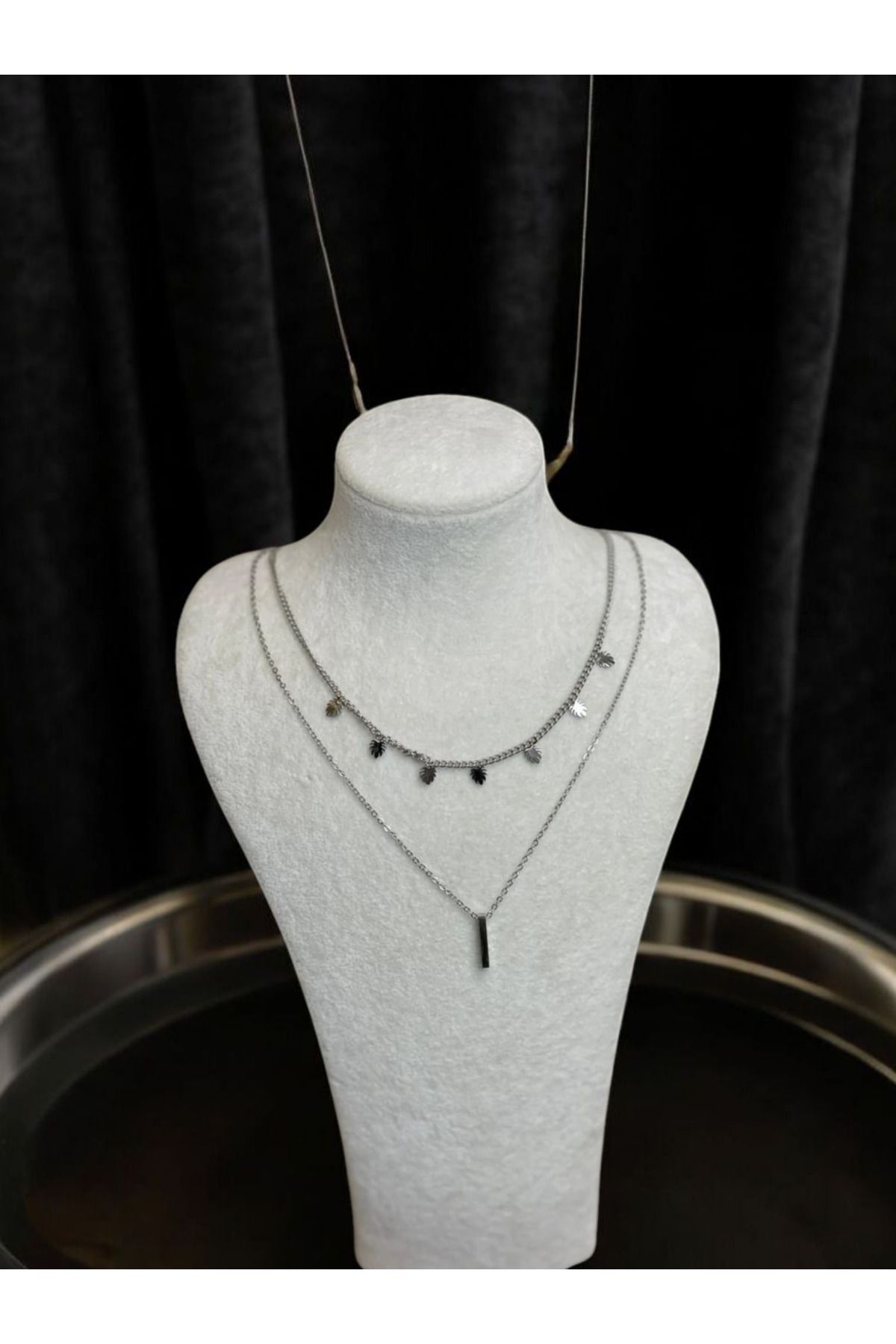 XUPING JEWELRY Charmlı gümüş Çelik kolye