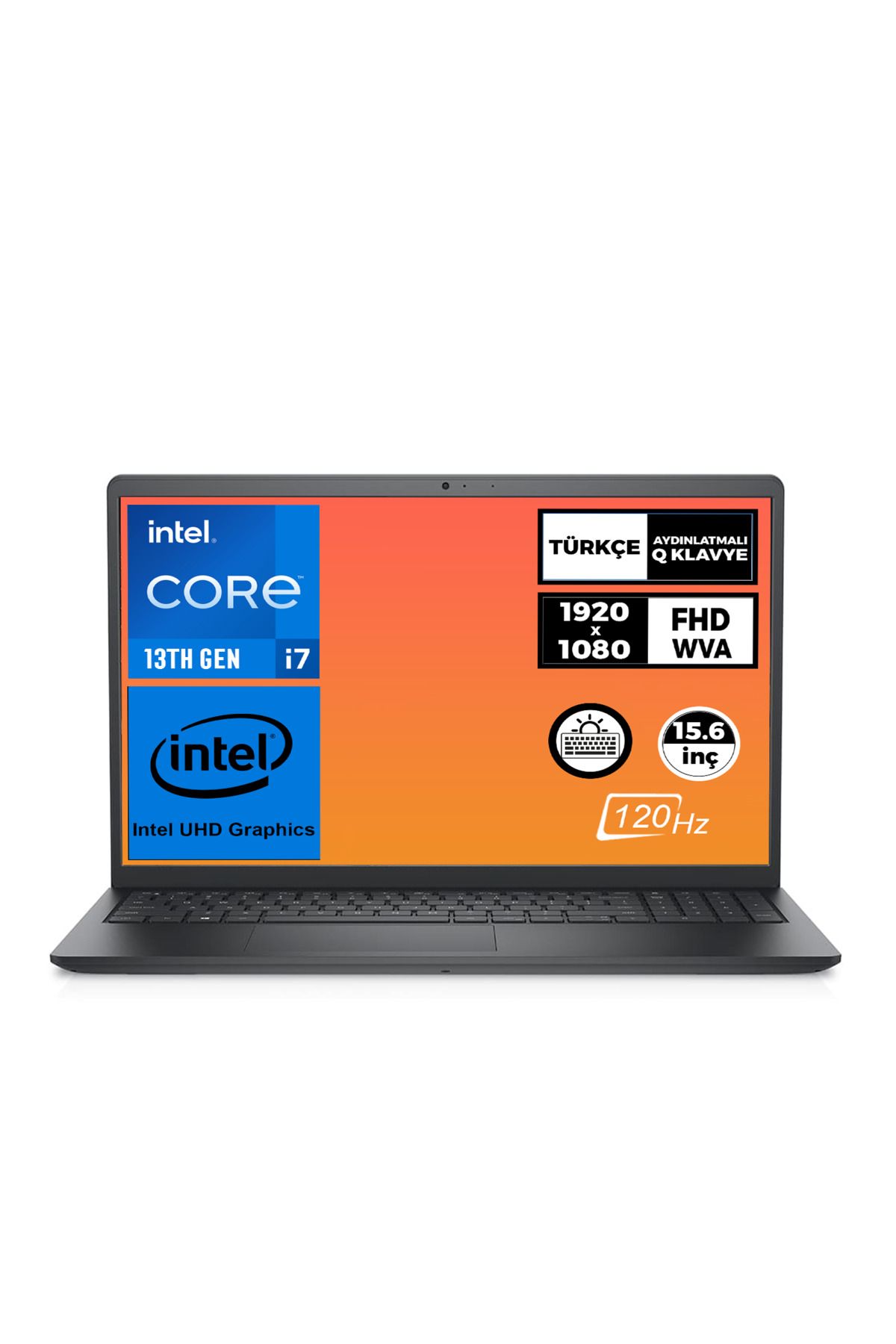Dell Vostro i7-1355U 32GB 1TB SSD 15.6" FHD 120Hz Freedos Taşınabilir Bilgisayar N1605PVNB3530U 004