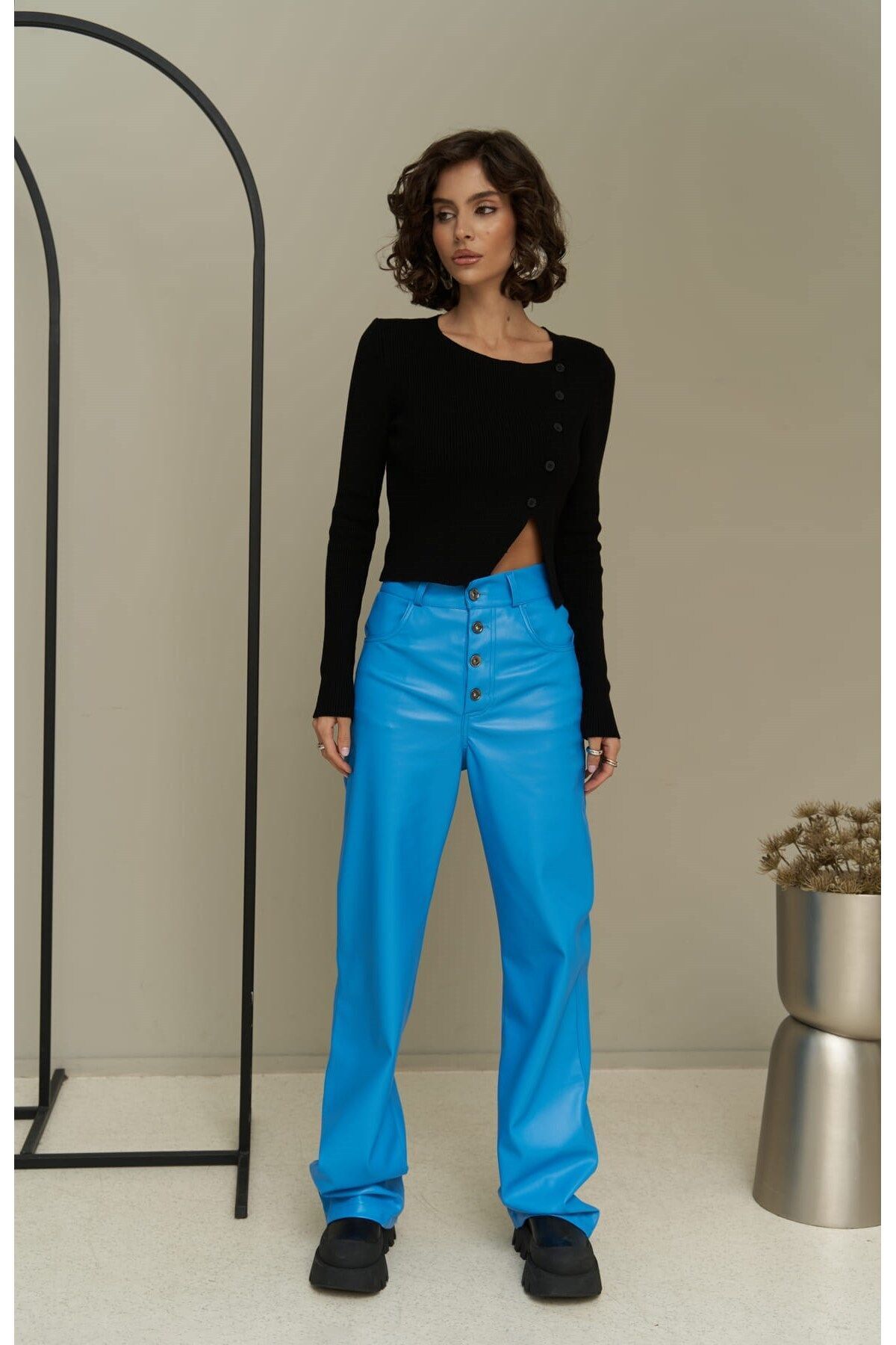 MAİ COLLECTİON-Scott Blue Lederhose 2
