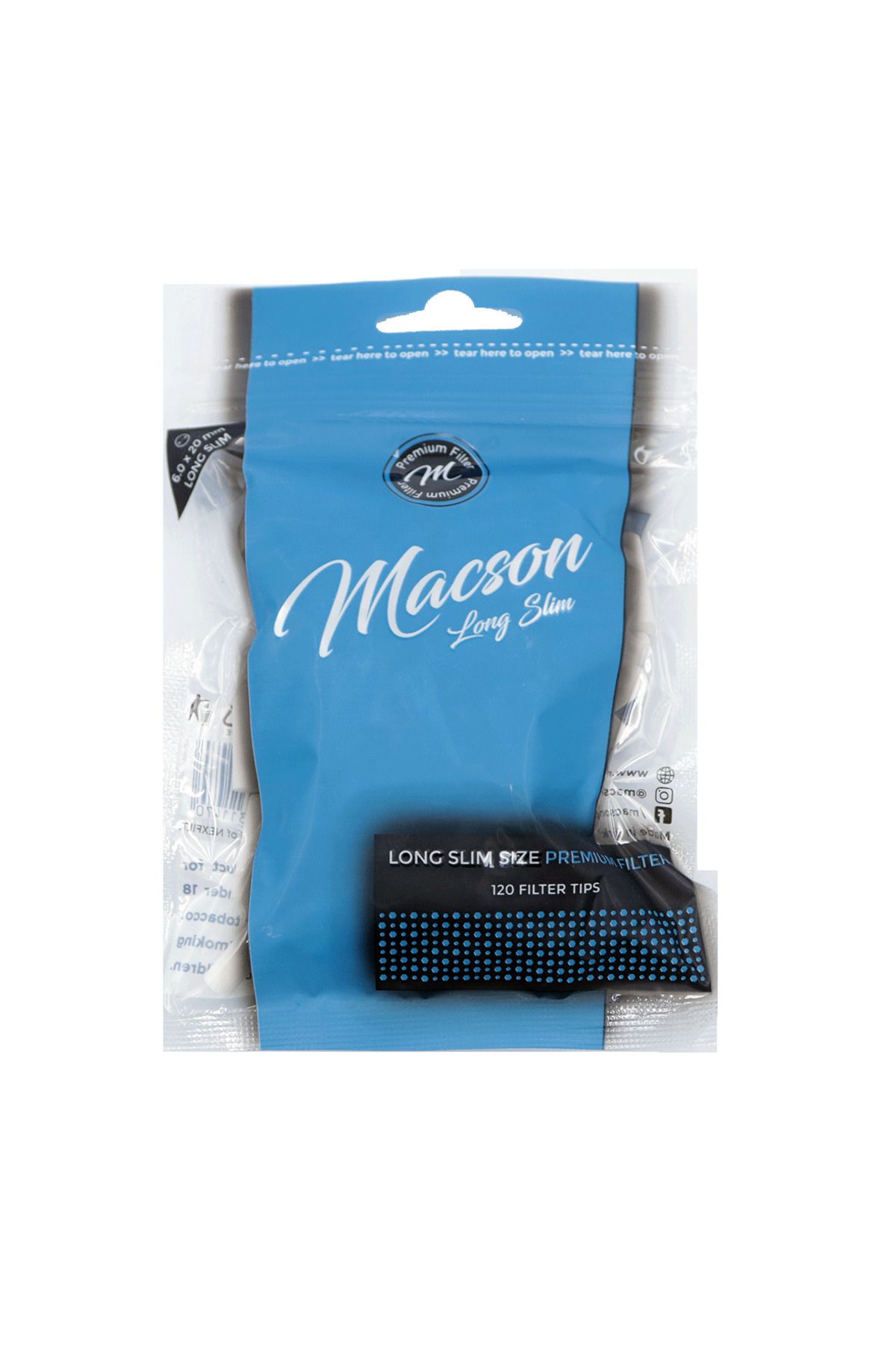 MACSON Long Slim 6mm Sünger 20li Paket