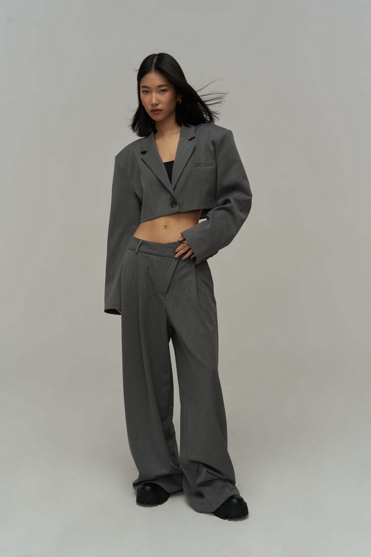 MAİ COLLECTİON-Edwin Smoked Cross Culottes-kabát szett 2