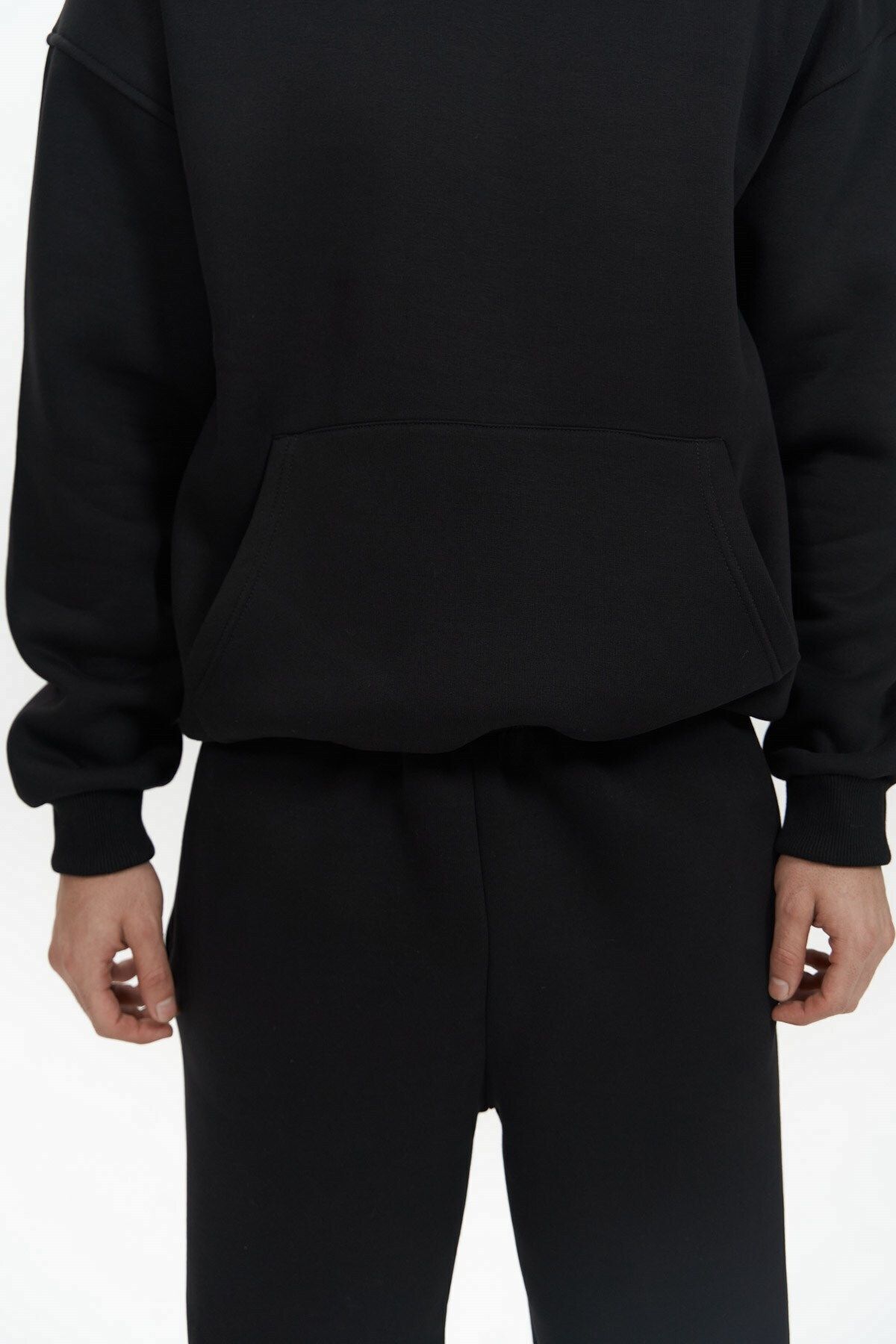 MAİ COLLECTİON-Edward Black Herren-Hoodie-Trainingsanzug-Set 6