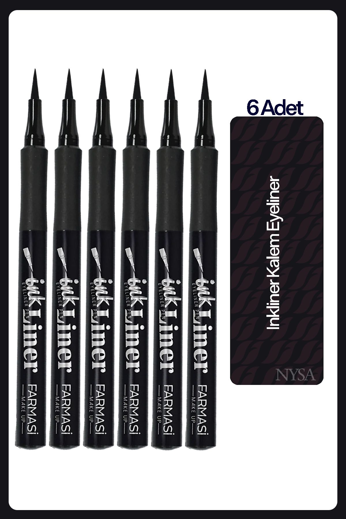 Farmasi Yoğun Siyah Eyeliner Ink Liner - 6 Adet