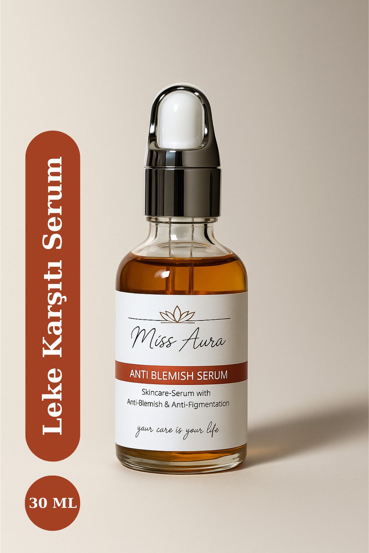 Miss Aura Leke Karşıtı Serum - Cilt Tonu Eşitleyici, Aydınlatıcı & Nemlendirici (30 ml)