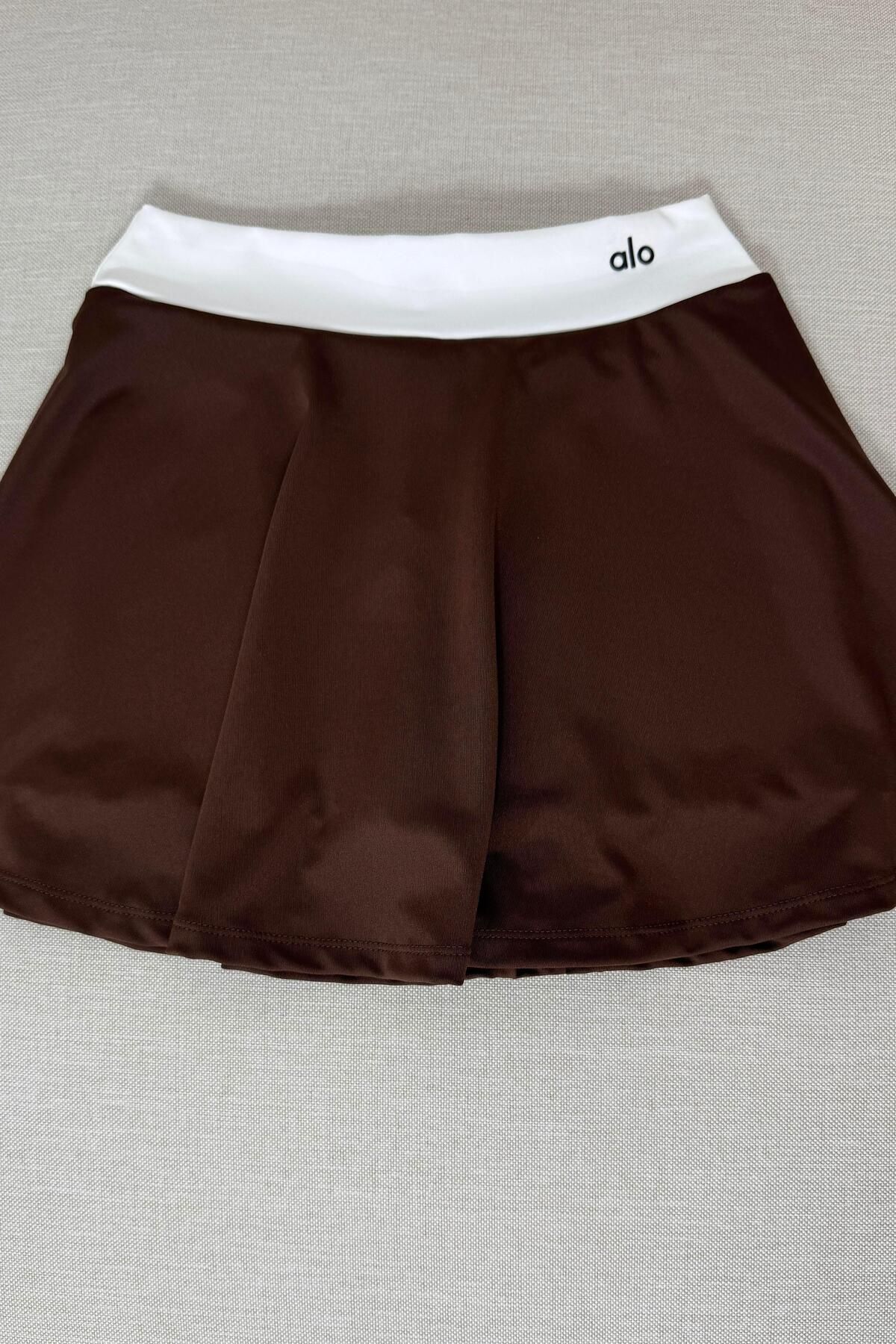 Butik Gardrop Marka Muadil Şort Tasarım Mini Etek Acı Kahve