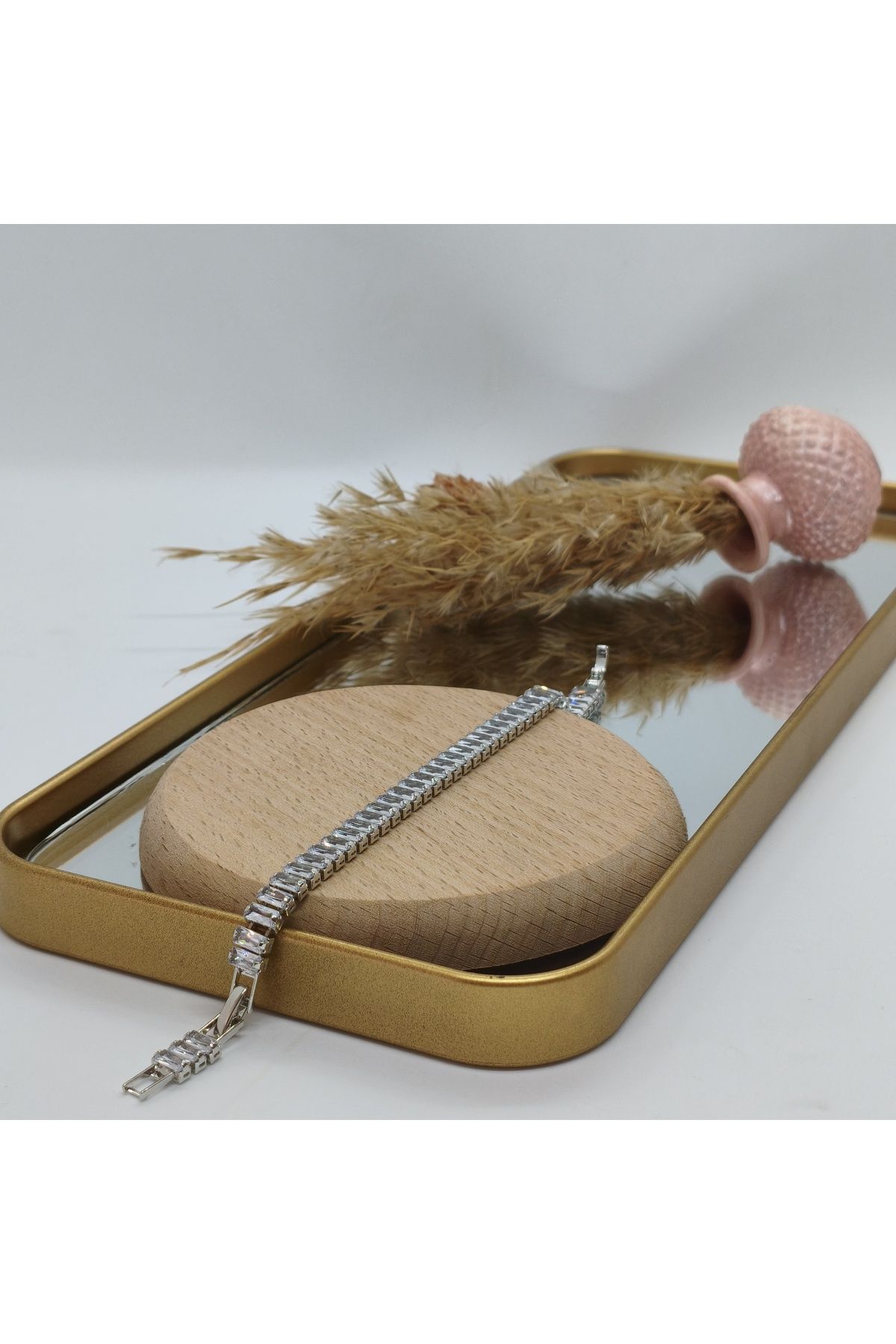 Butik MONARE Zirkon Taşlı 316L Çelik Bileklik