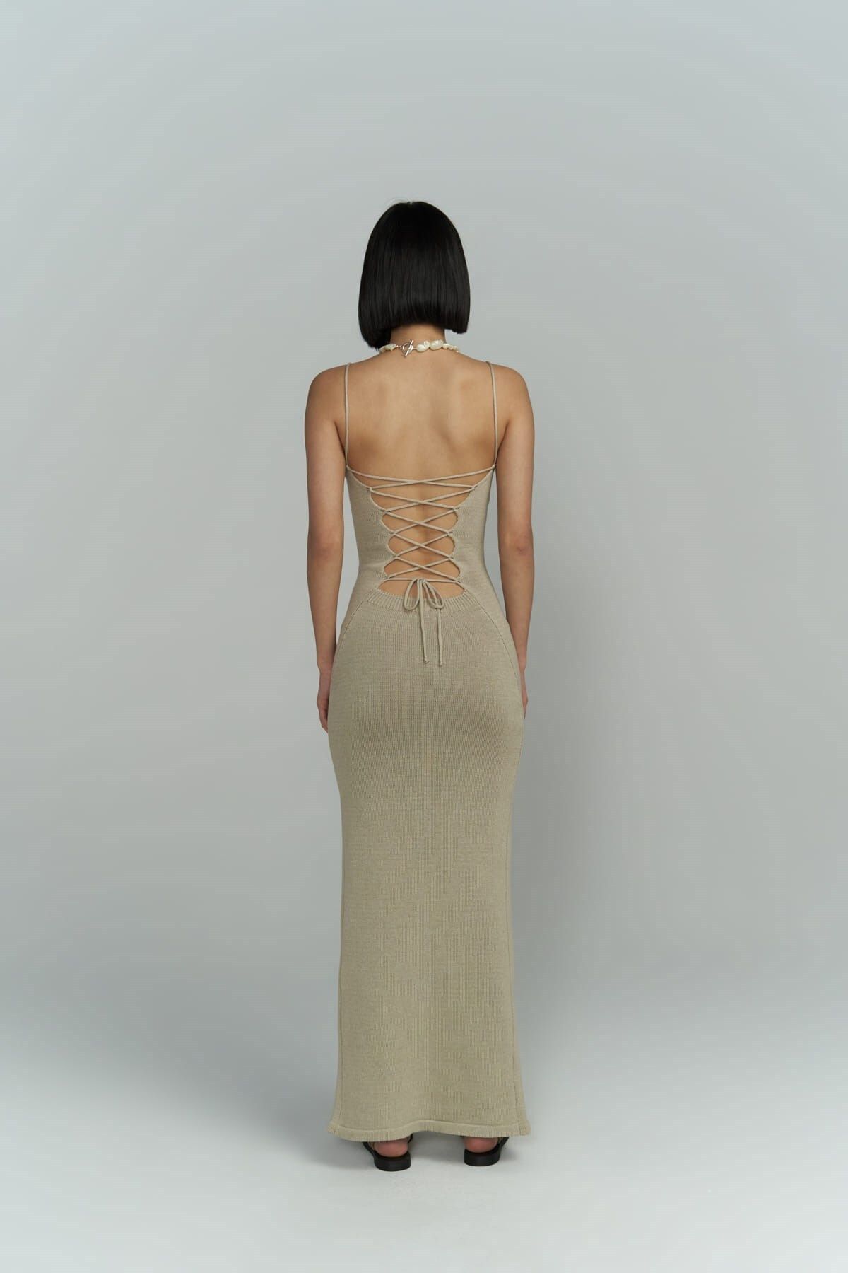 BOHEMAİ-Rochie tricotaje din piatră fără spate Cintia 4