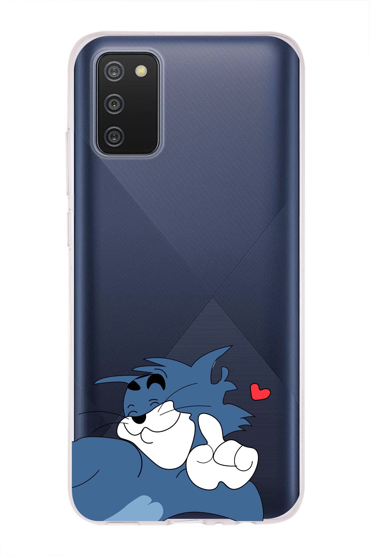 moonset Samsung Galaxy A02S Uyumlu Tom Tasarımlı Baskılı Şeffaf Telefon Kılıfı