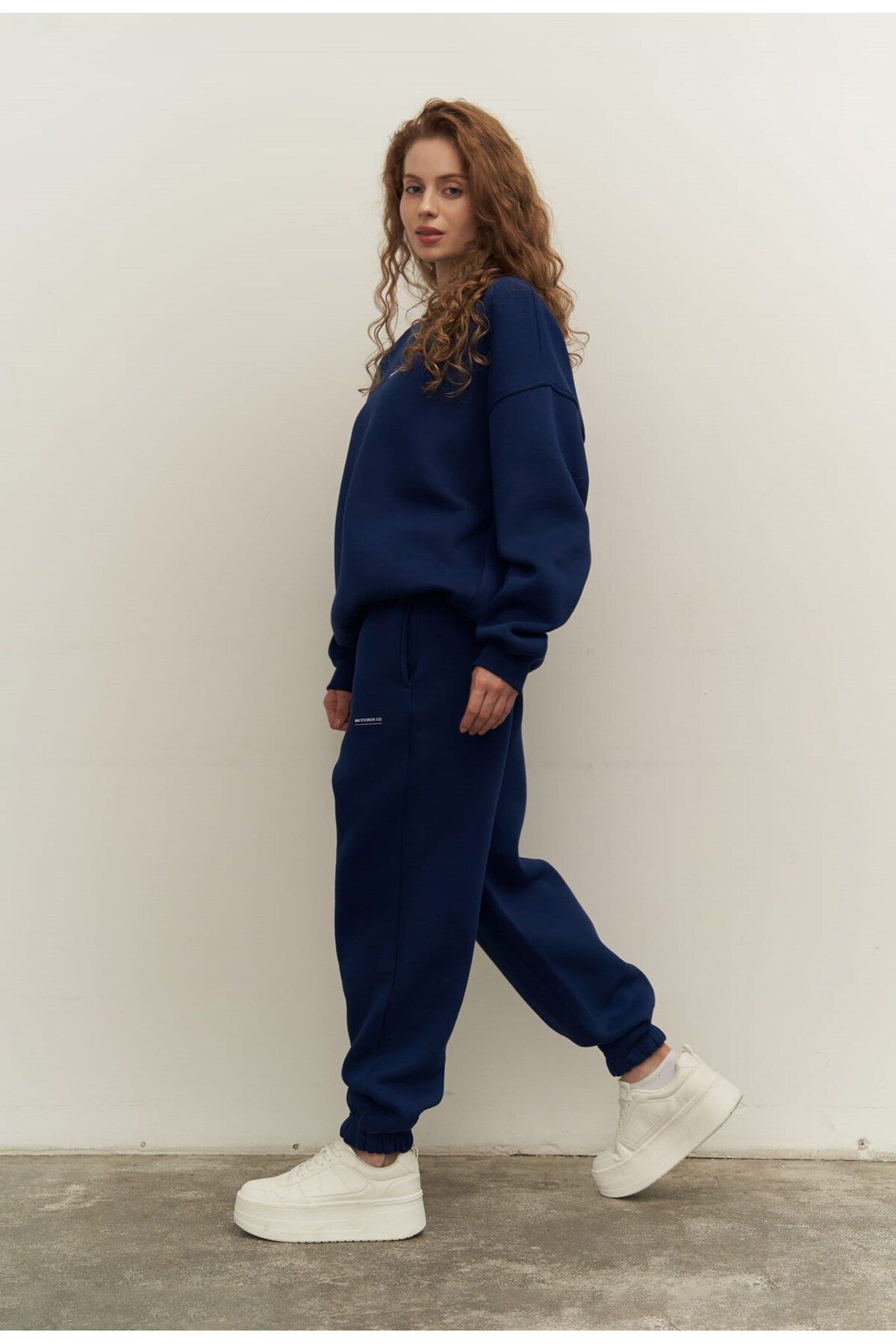 MAİ COLLECTİON-Sada teplákových souprav Mini Bike Navy Blue Crew 2