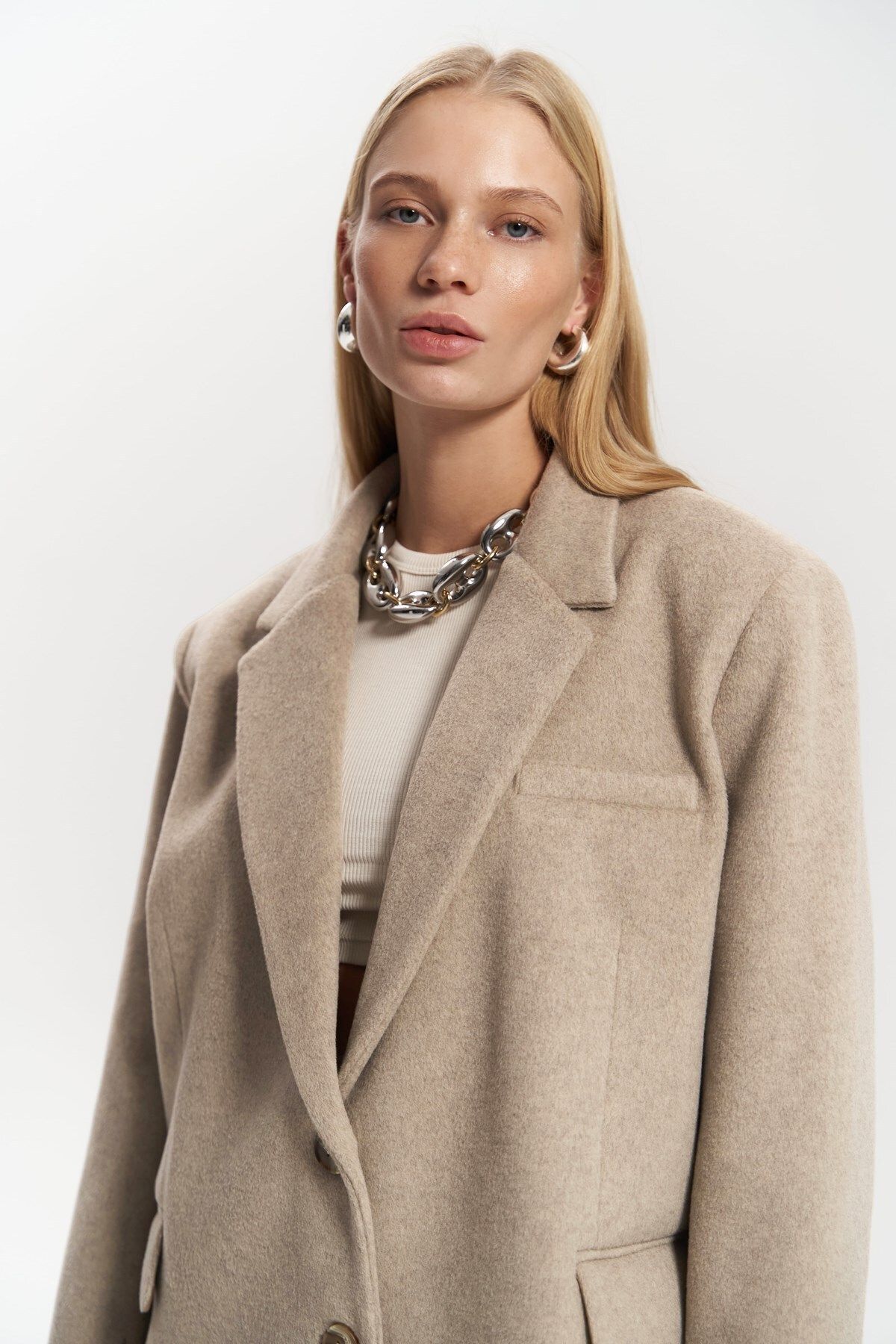 MC MAİ COLLECTİON Howell Taupe Blazer Ceket