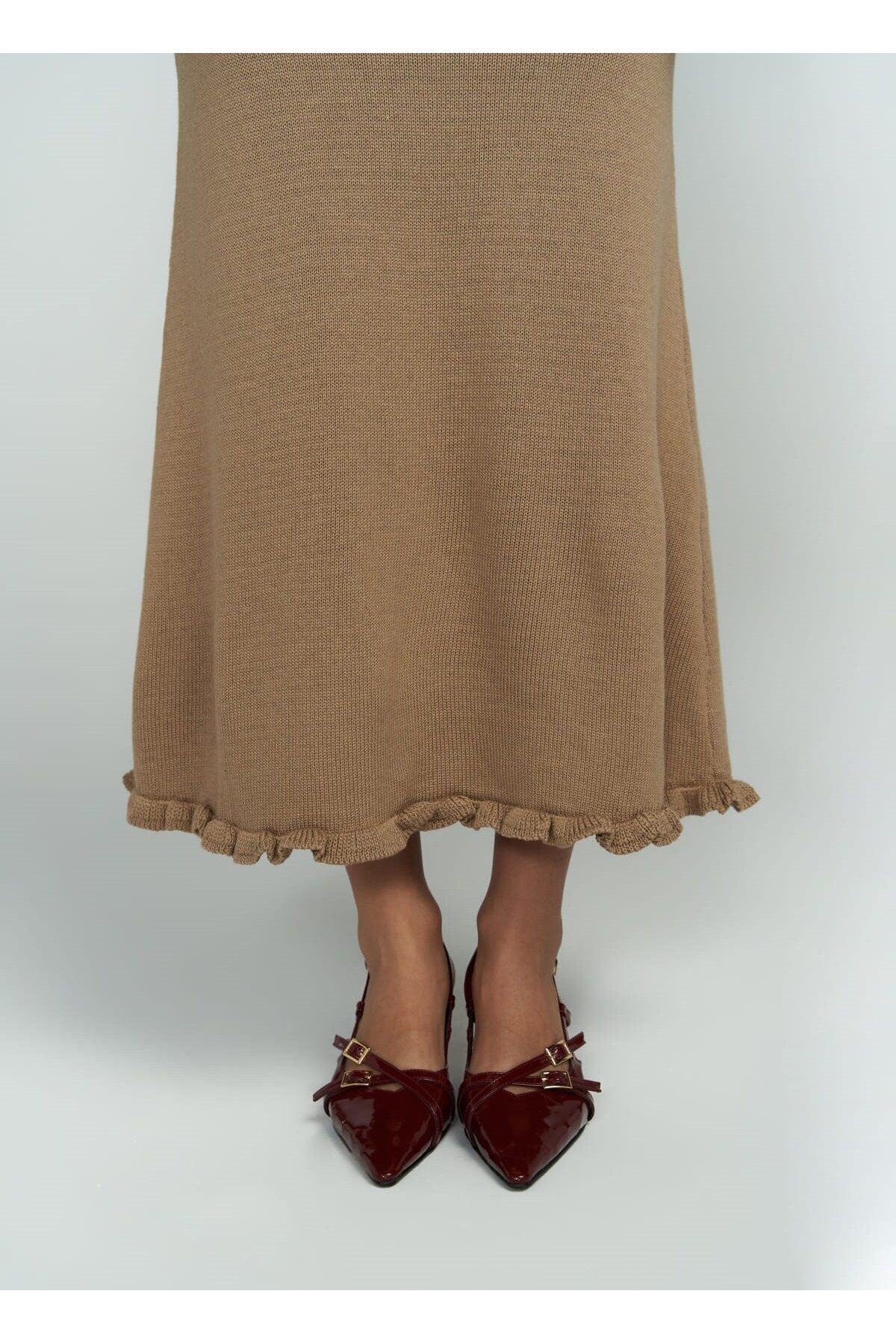 BOHEMAİ-Rochie din tricot din nurcă fără spate Angela 7