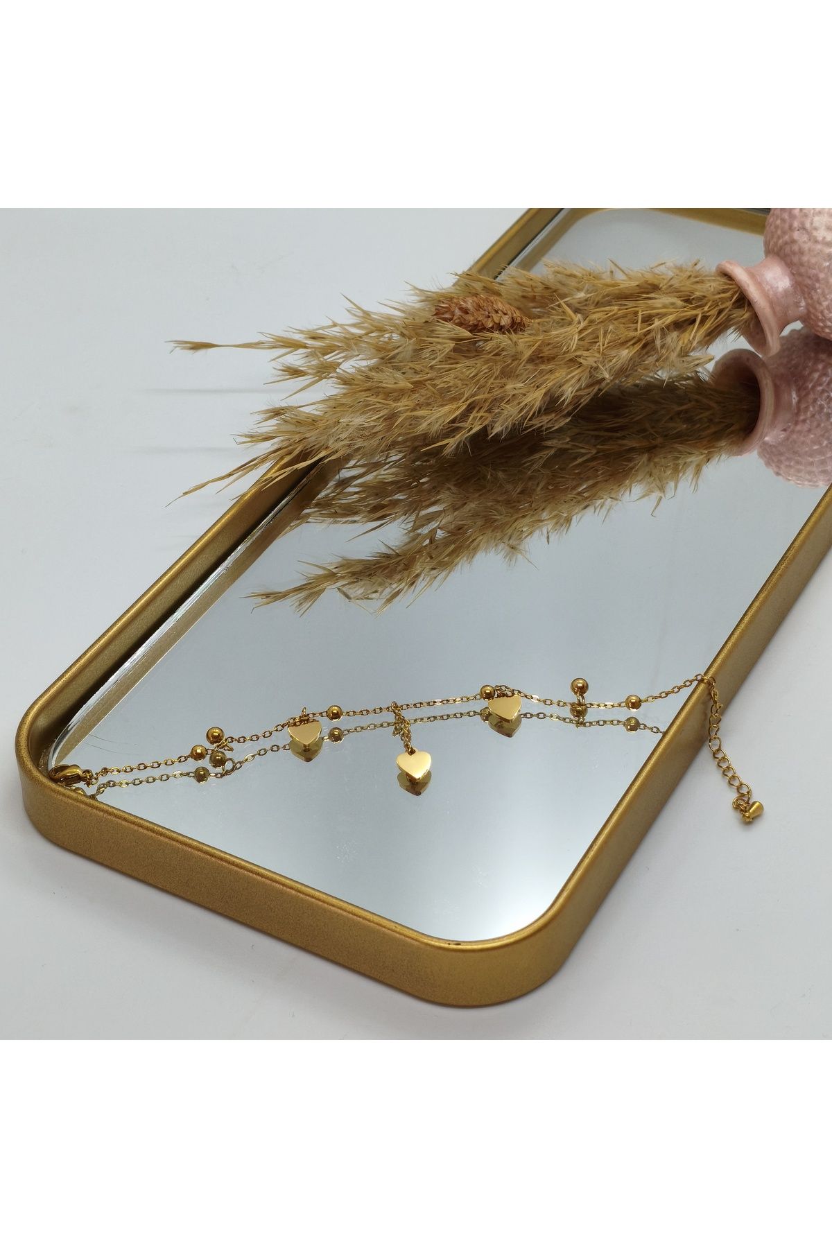 Butik MONARE Kalp Detaylı Minimal Bileklik