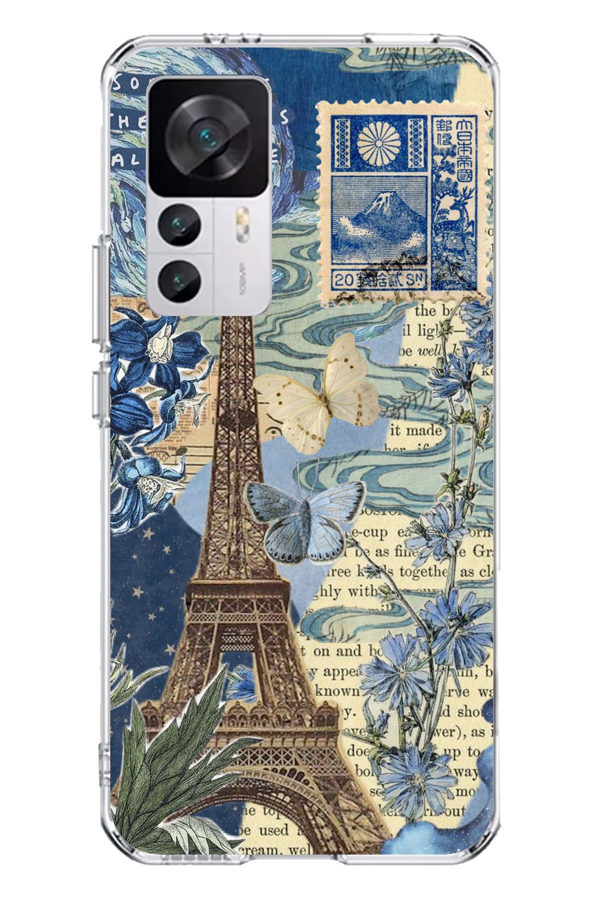 TechTree Xiaomi Mi 12T - 12T PRO Uyumlu Paris ve Eyfel Kulesi Şeffaf Silikon Kılıf