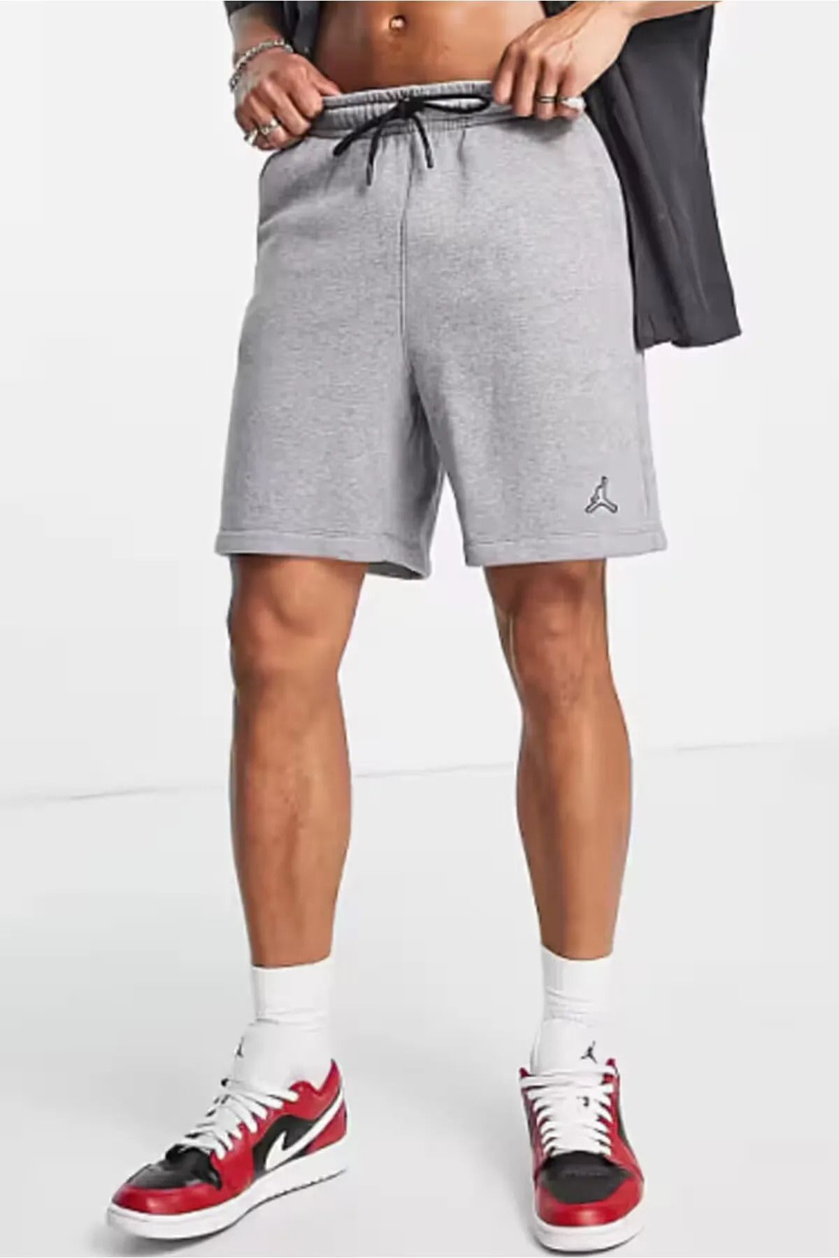 Nike Jordan Essentials Fleece Erkek Gri Günlük Şort