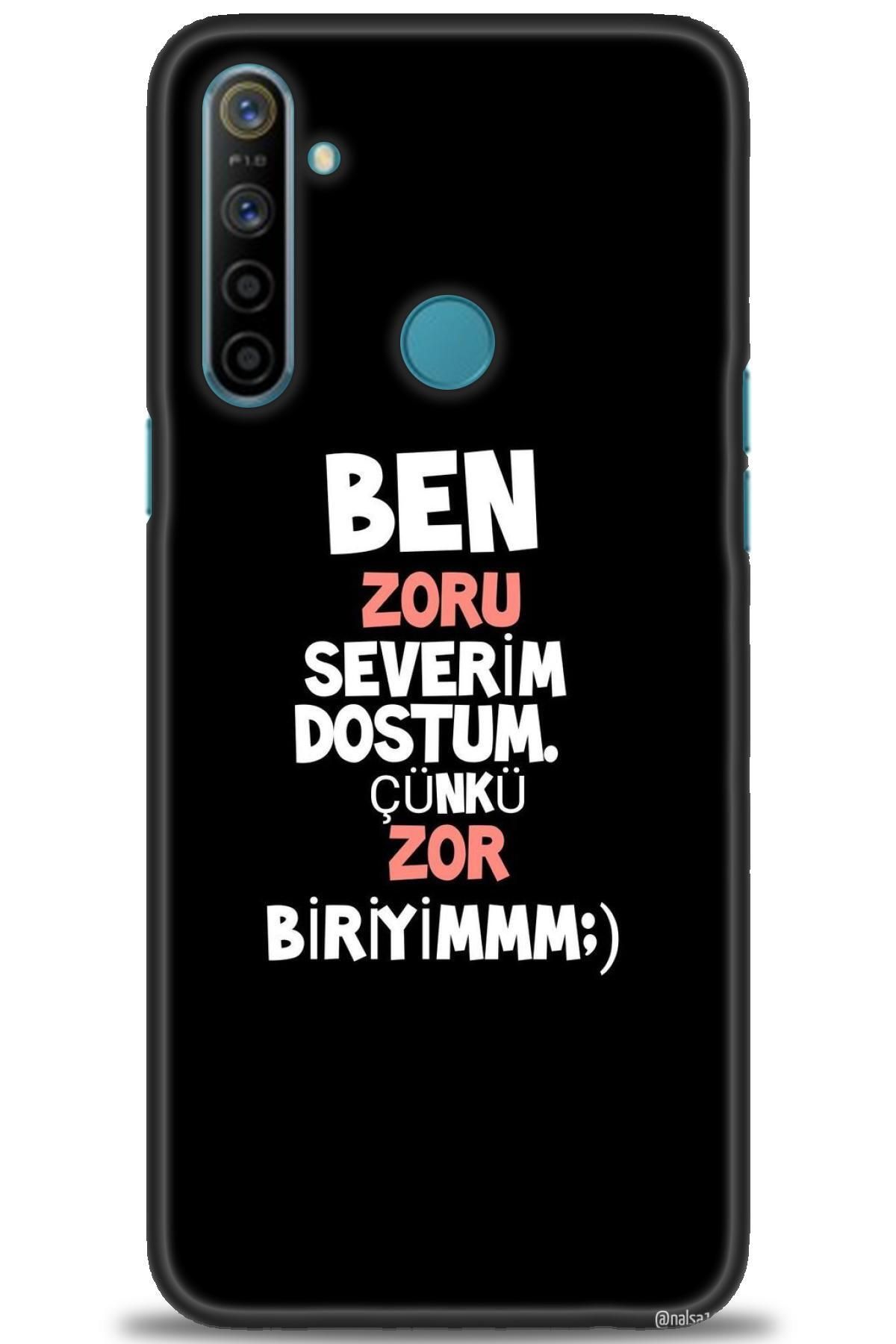 realme 5i İle Uyumlu HD Baskılı Desenli Silikon Kılıf - 203