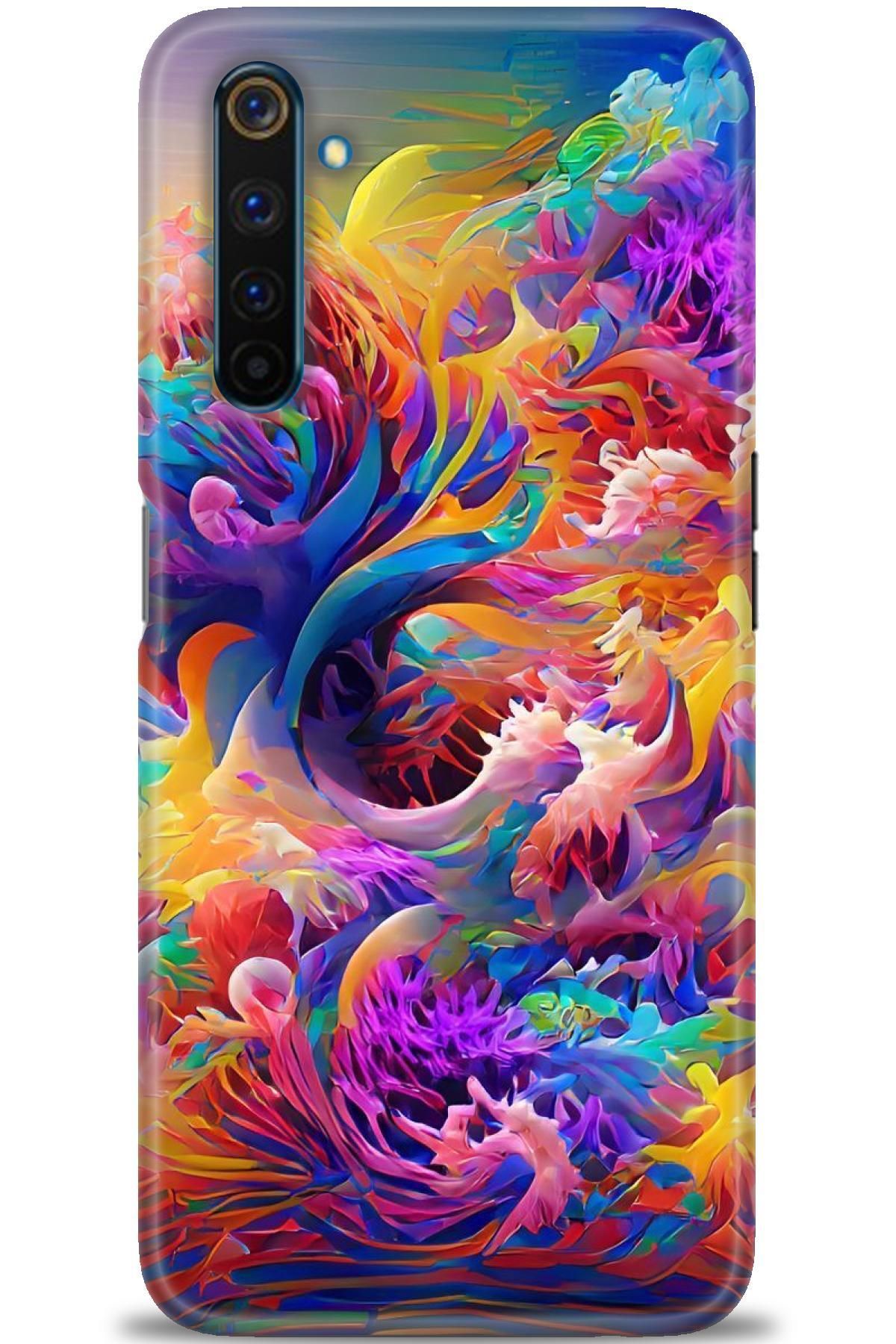 realme 6 Pro İle Uyumlu HD Baskılı Kılıf - Karışık Seri - 805
