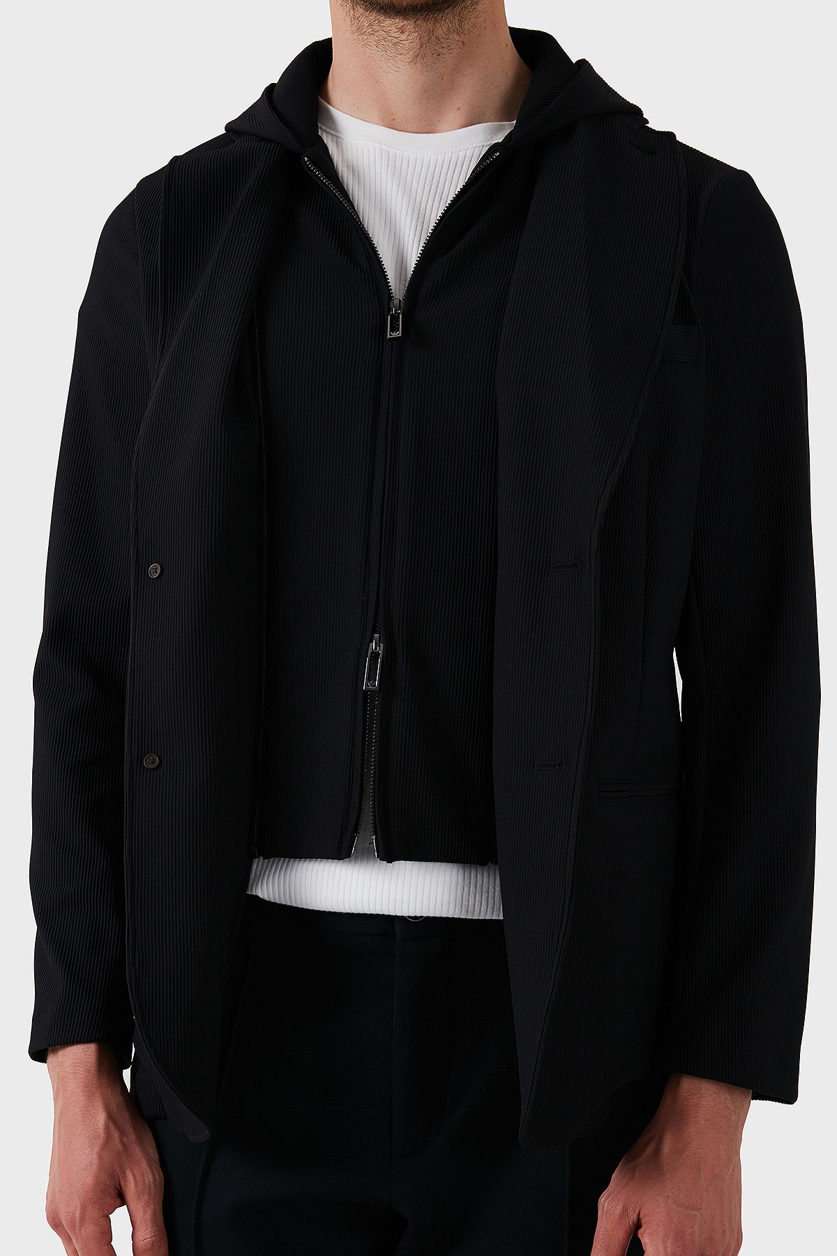 Emporio Armani Regular Fit Kapüşonlu Çıkarılabilir İç Panelli Ceket Erkek CEKET EM001506 AF14076 UC0