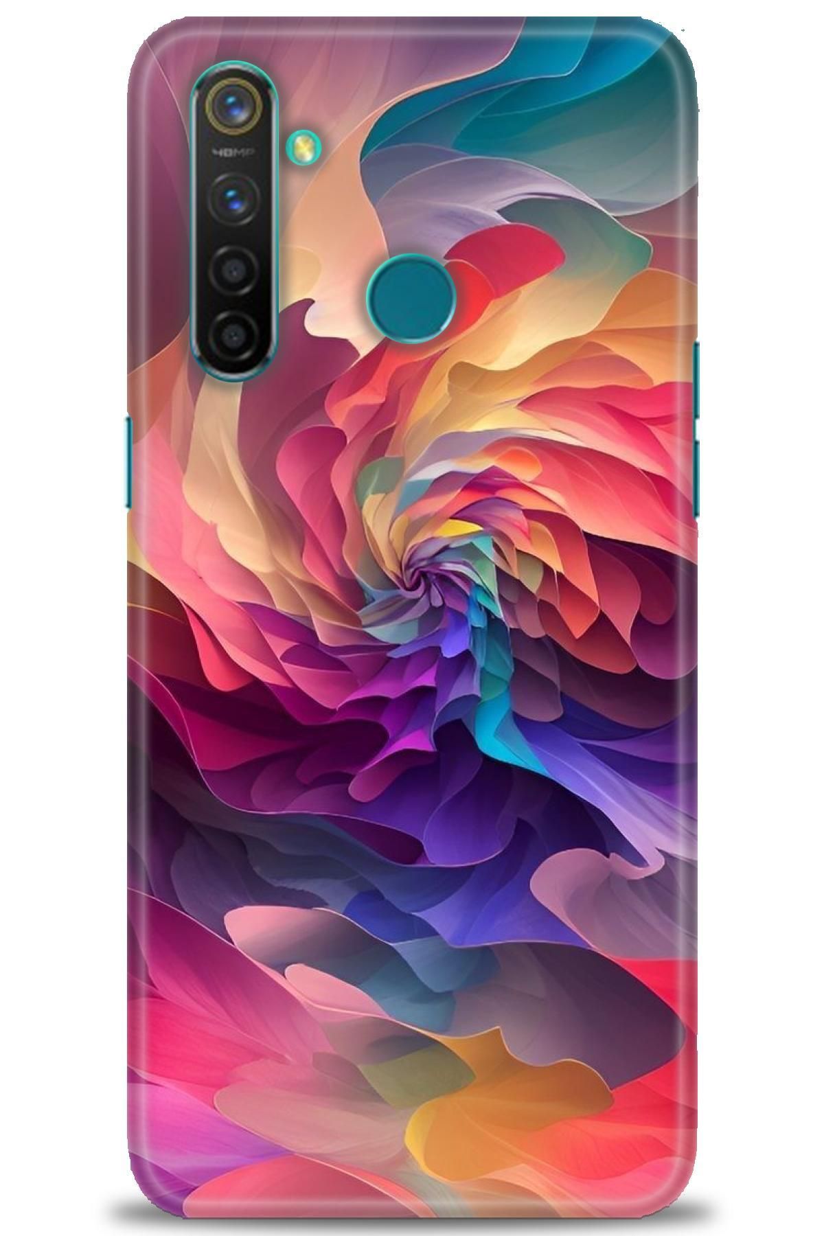realme 5 Pro İle Uyumlu HD Baskılı Kılıf - Karışık Seri - 553