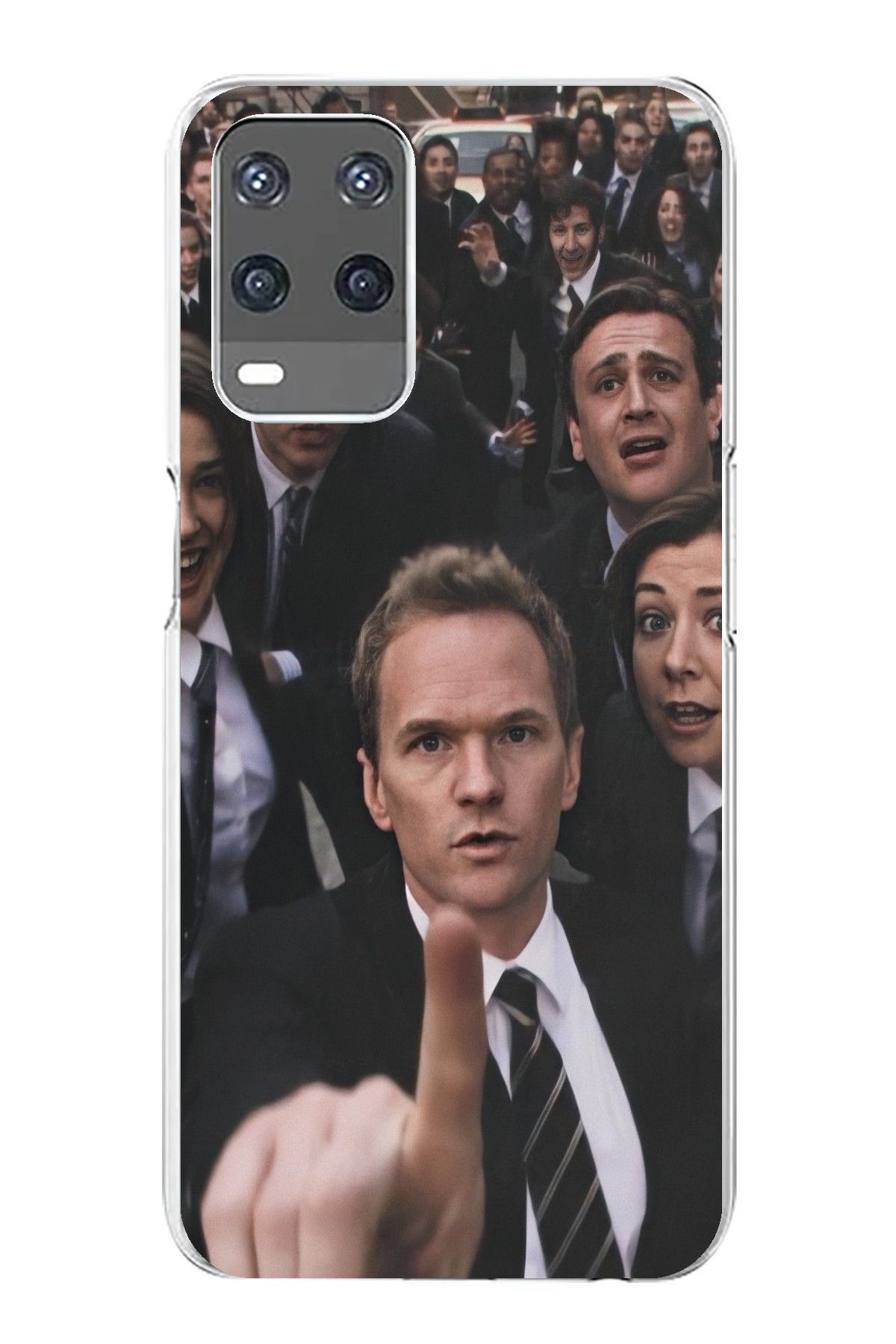 TechTree Oppo A54 Uyumlu How i met your mother Selfie Tasarımlı Şeffaf Silikon Kılıf