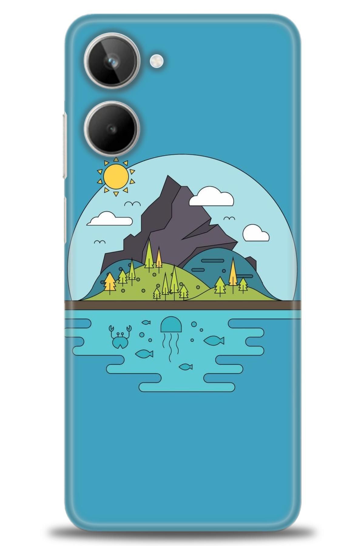 realme 10 4G İle Uyumlu HD Baskılı Desenli Silikon Kılıf - 845