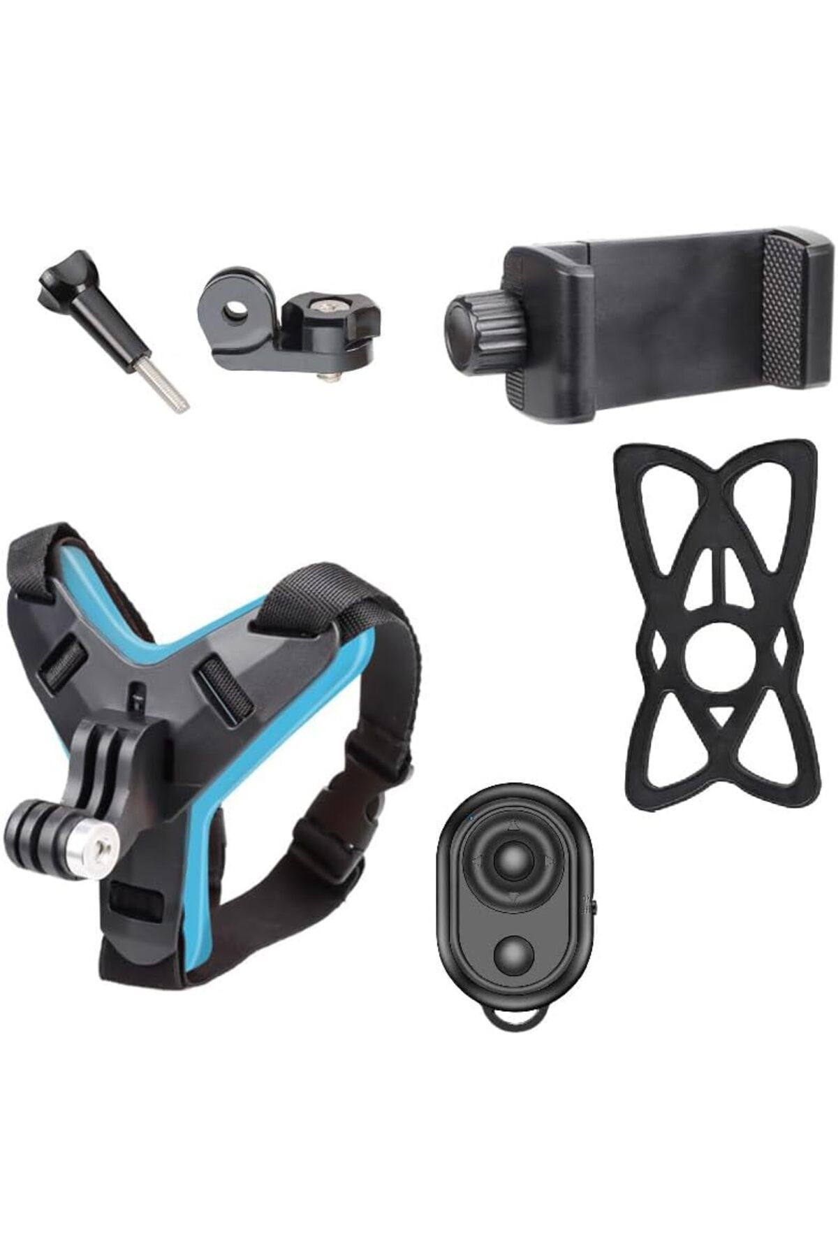DERİK Bluetooth Kumandalı Aksiyon Kamera ve Telefon Tutucu Kask Aparatı Gezi Seyahat ve Sürü