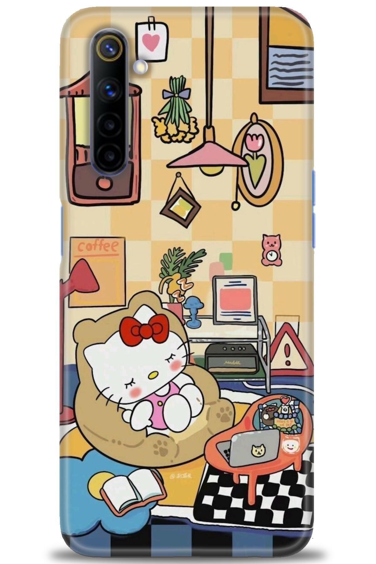realme 6 İle Uyumlu HD Baskılı Desenli Silikon Kılıf - 829