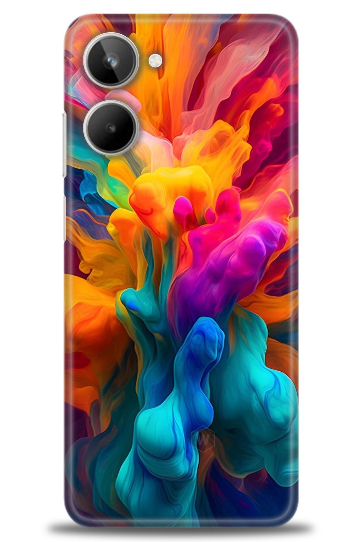 realme 10 4G İle Uyumlu HD Baskılı Desenli Silikon Kılıf - 43