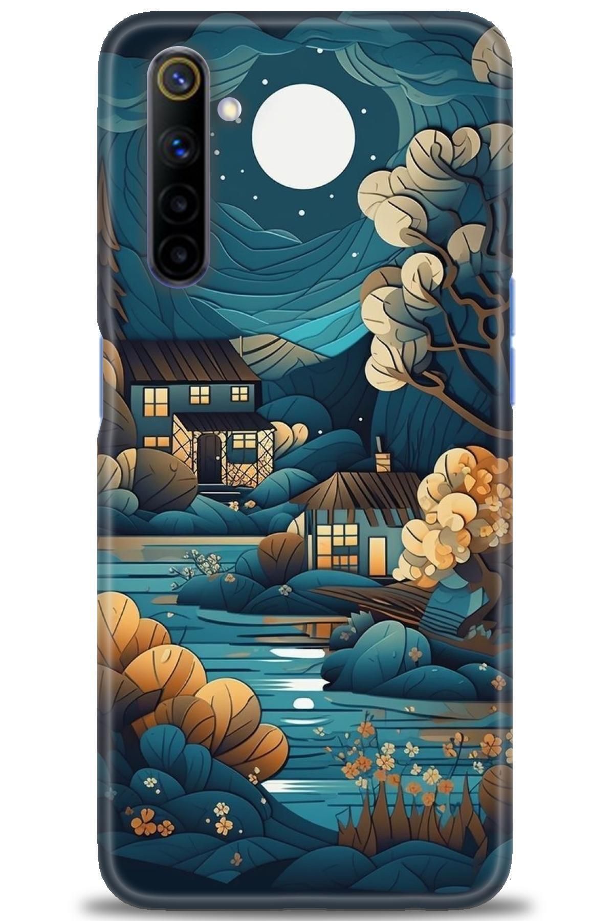 realme 6 İle Uyumlu HD Baskılı Desenli Silikon Kılıf - 327